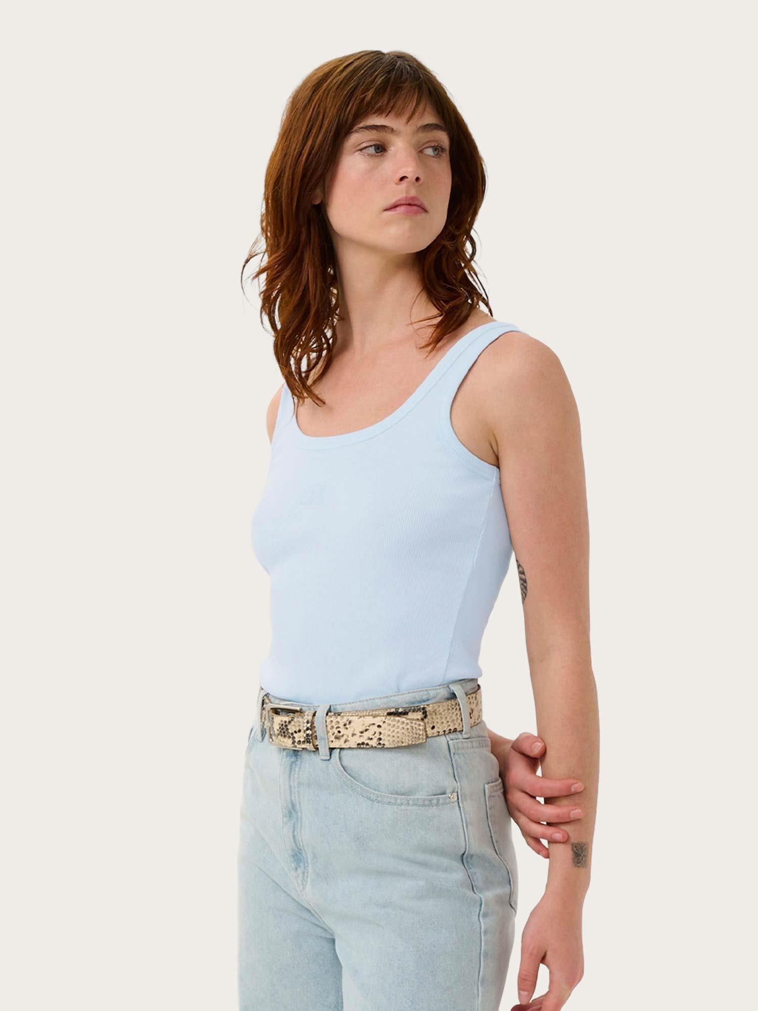 Drew Logo Top 2.0 - Blue Finch