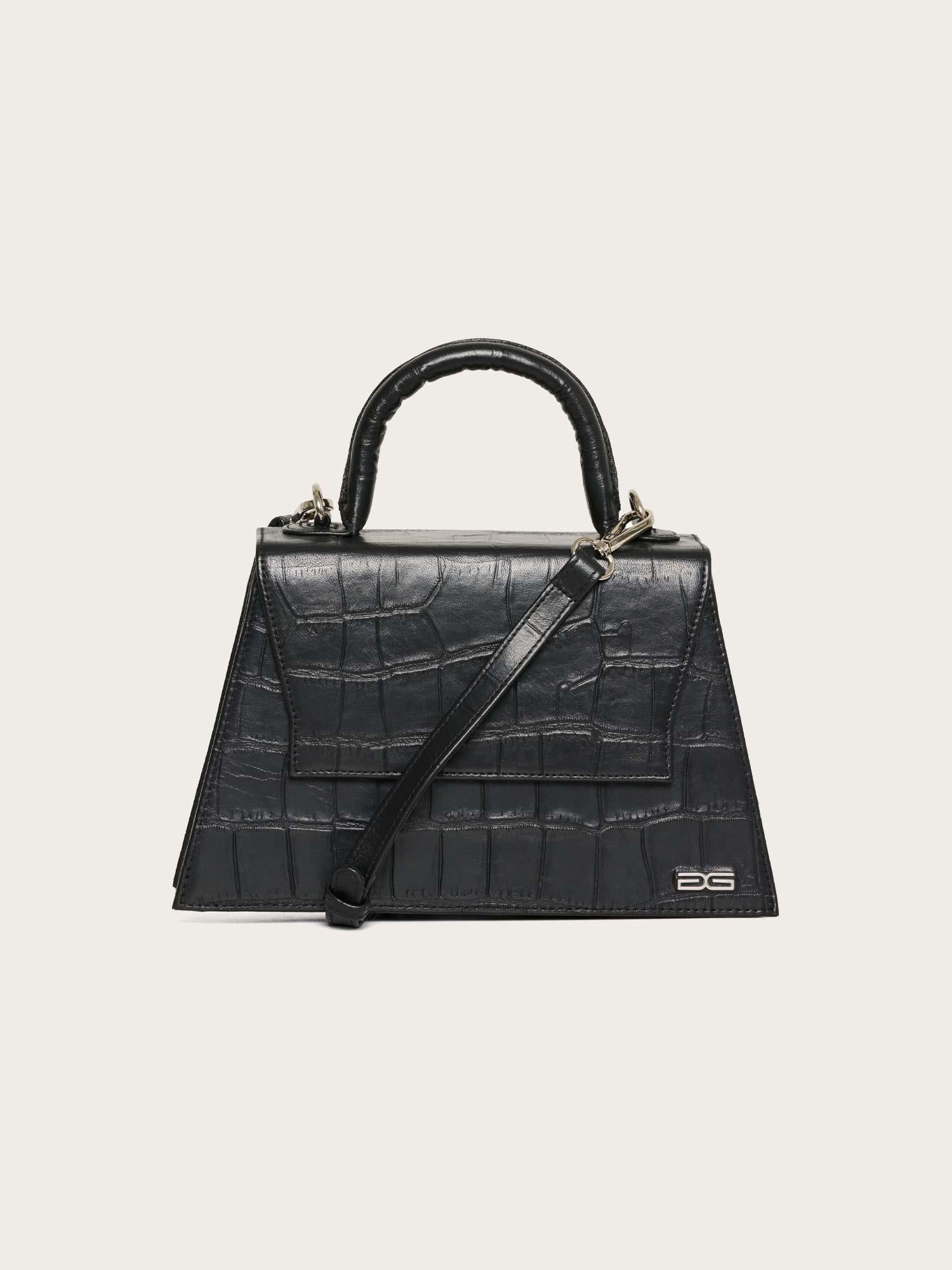 Harvey Croco Bag - Black