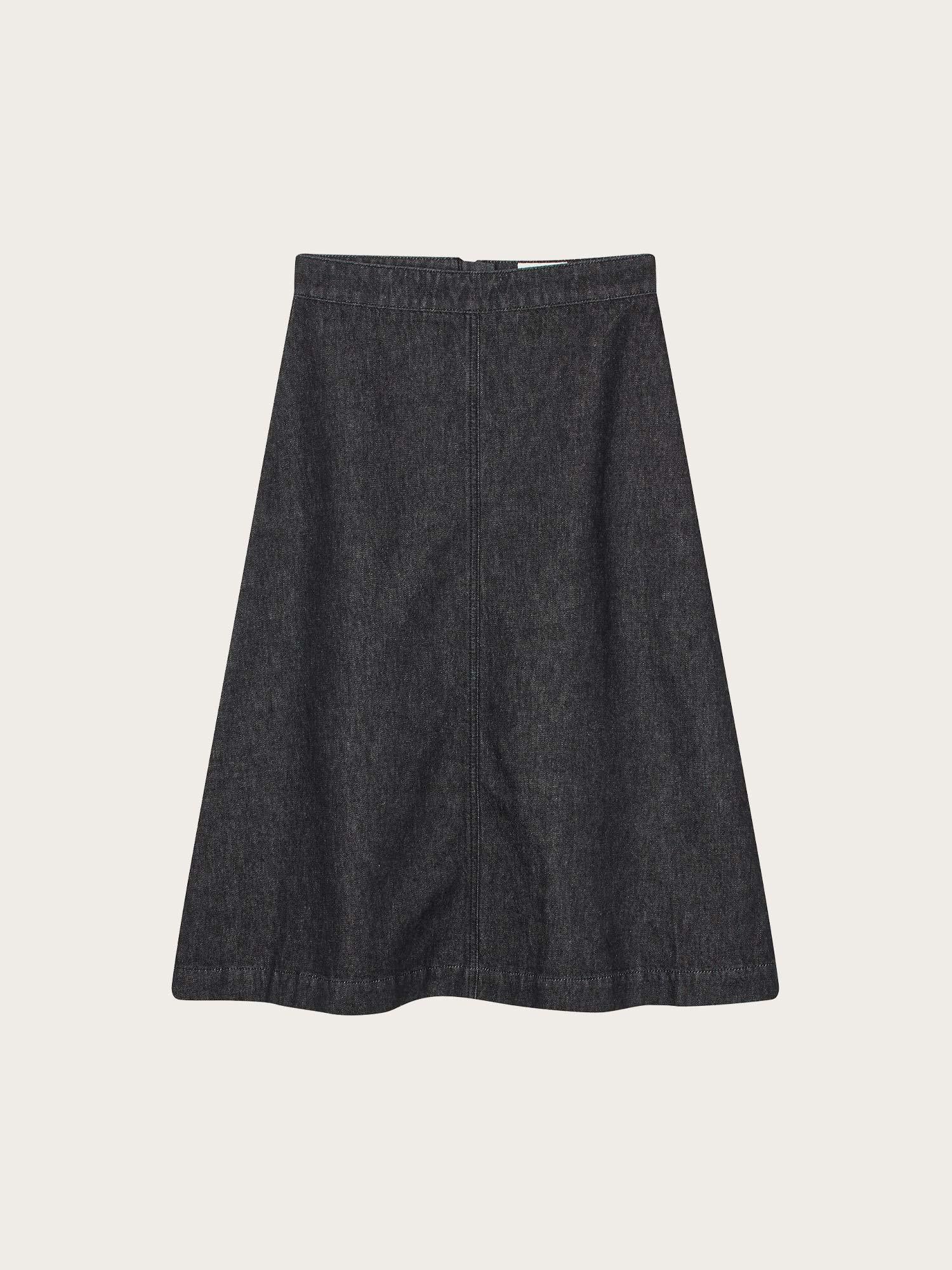 Dark Denim Stellar Skirt - Black