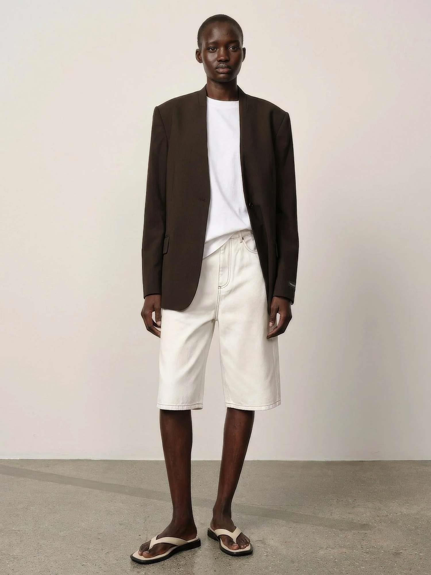 Clarissa Regular Fitted Blazer - Coffee Brown