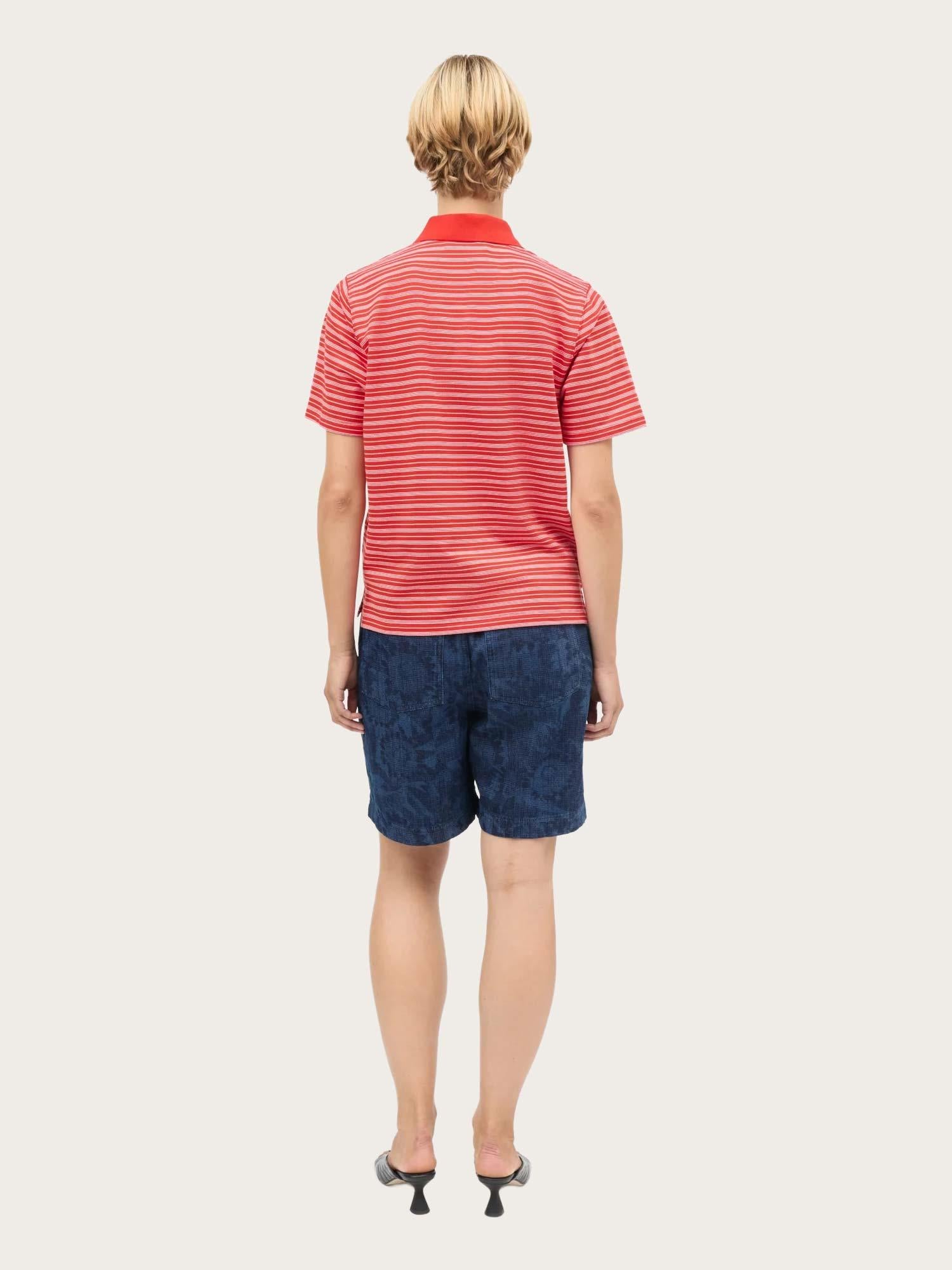 Light Terry Marlo Polo Tee - Fiery Red/Fairy Tale/Vanilla