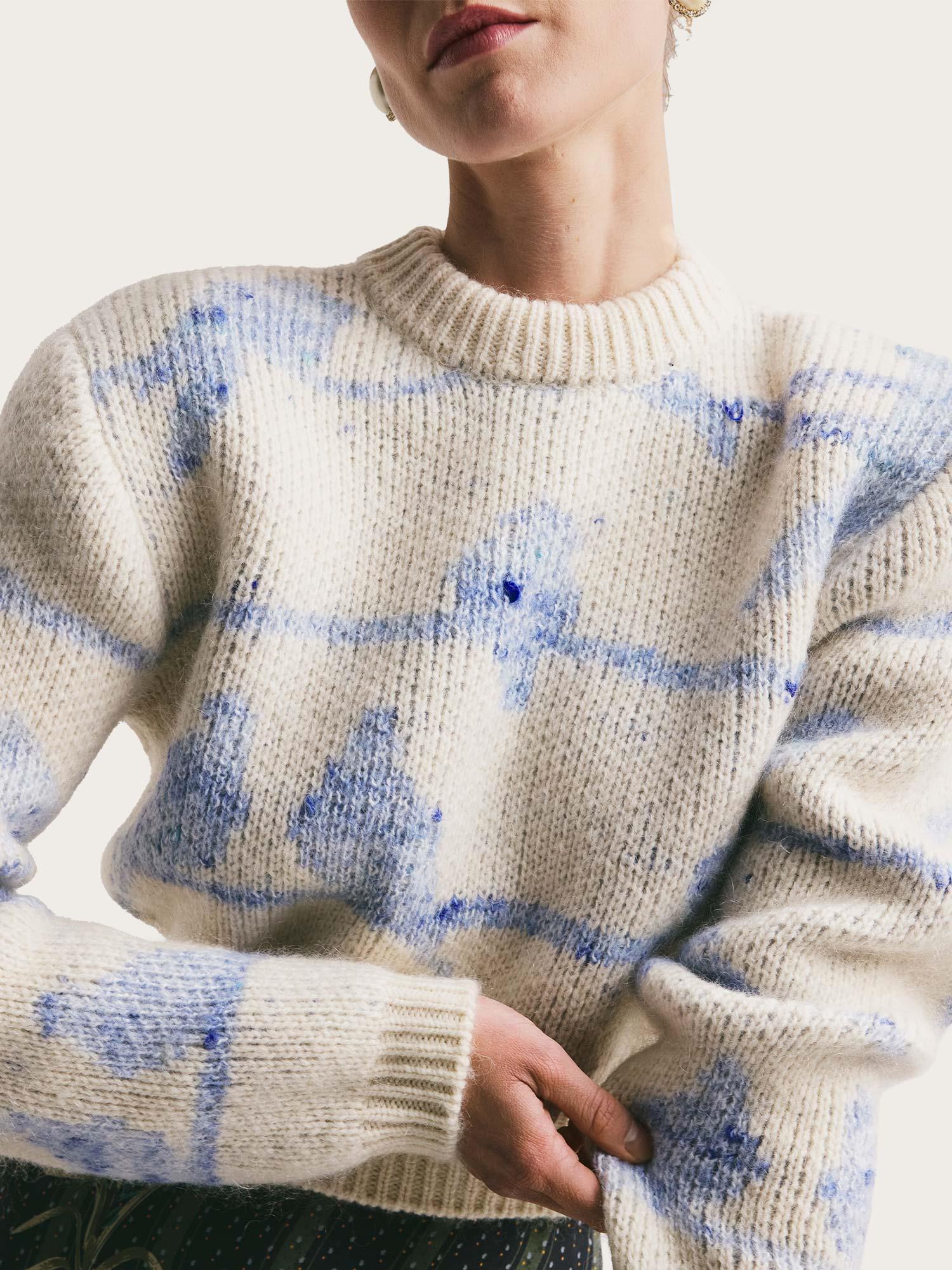 Jacquard Knit Sweater -