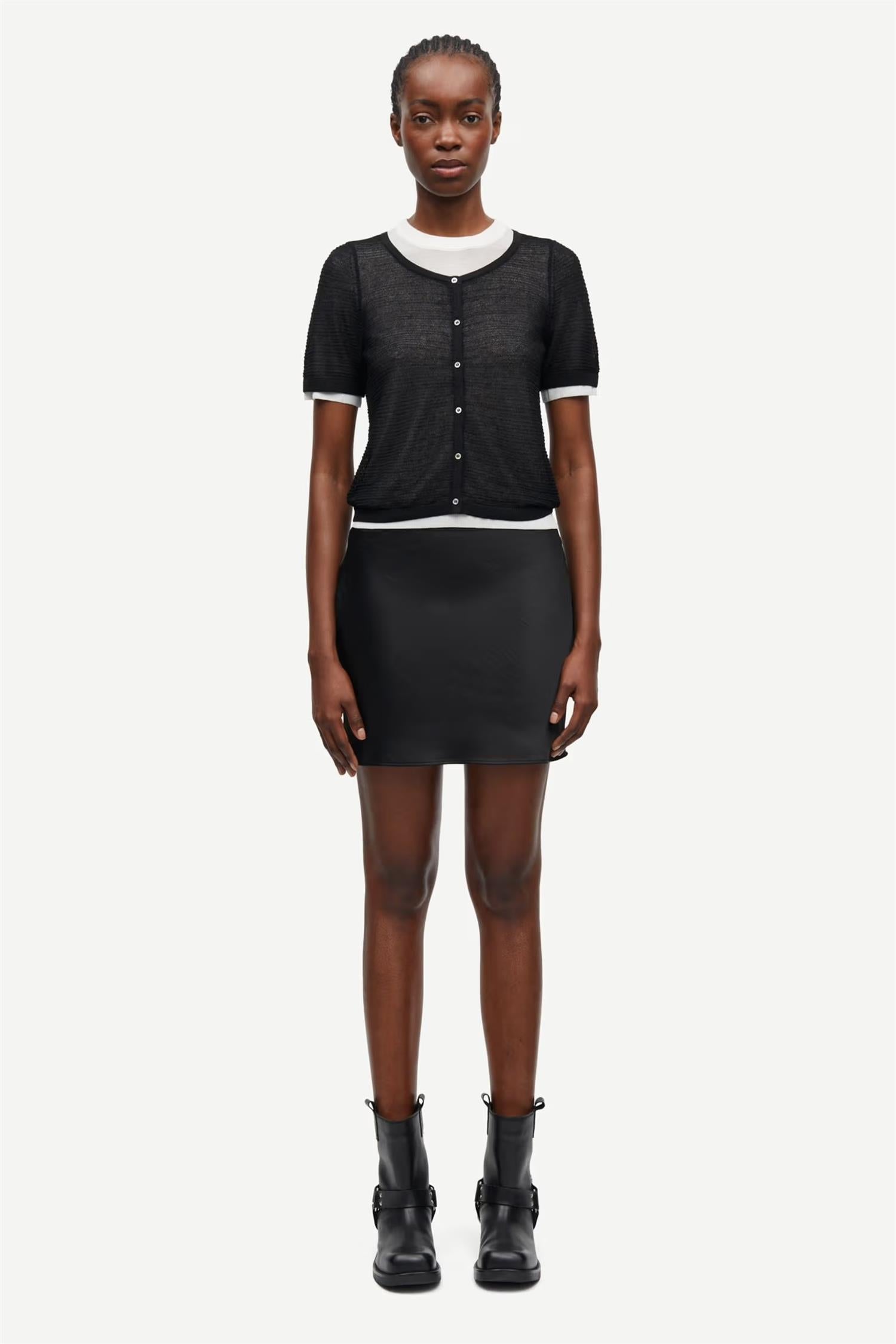 Saagneta Short Skirt - Black