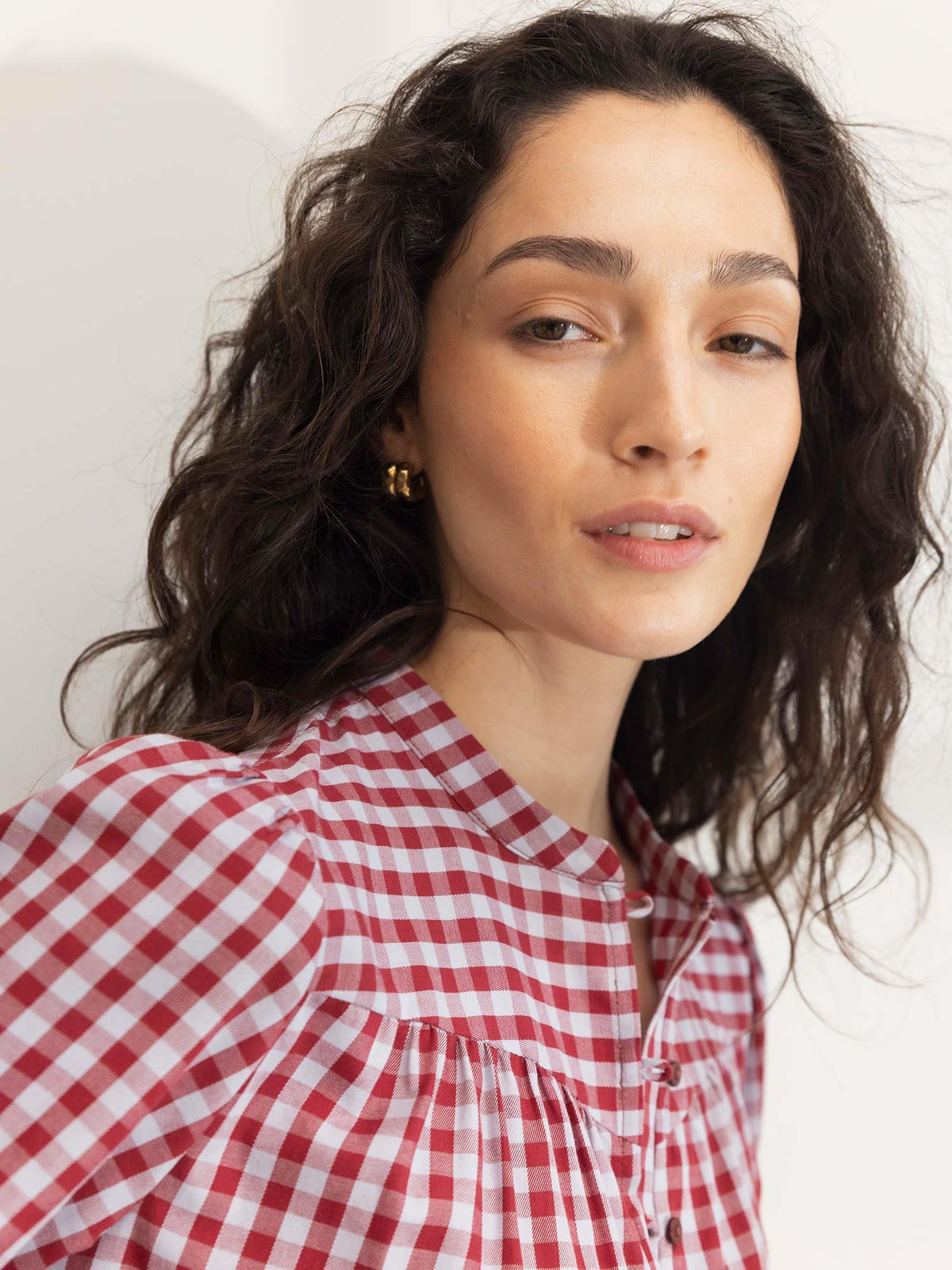 Bellier Blouse - Red Check