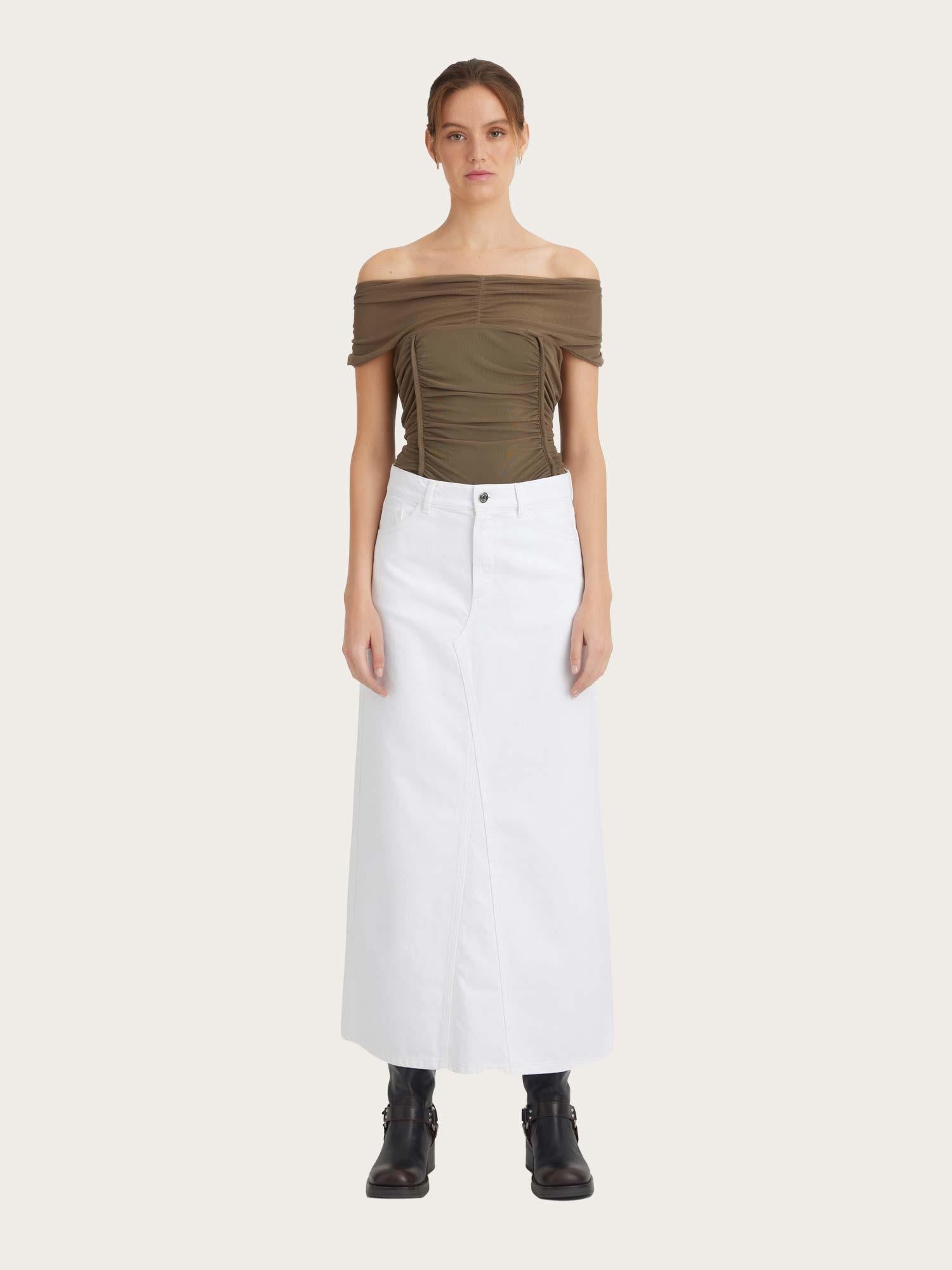 Mily hw Long Skirt - White Wash