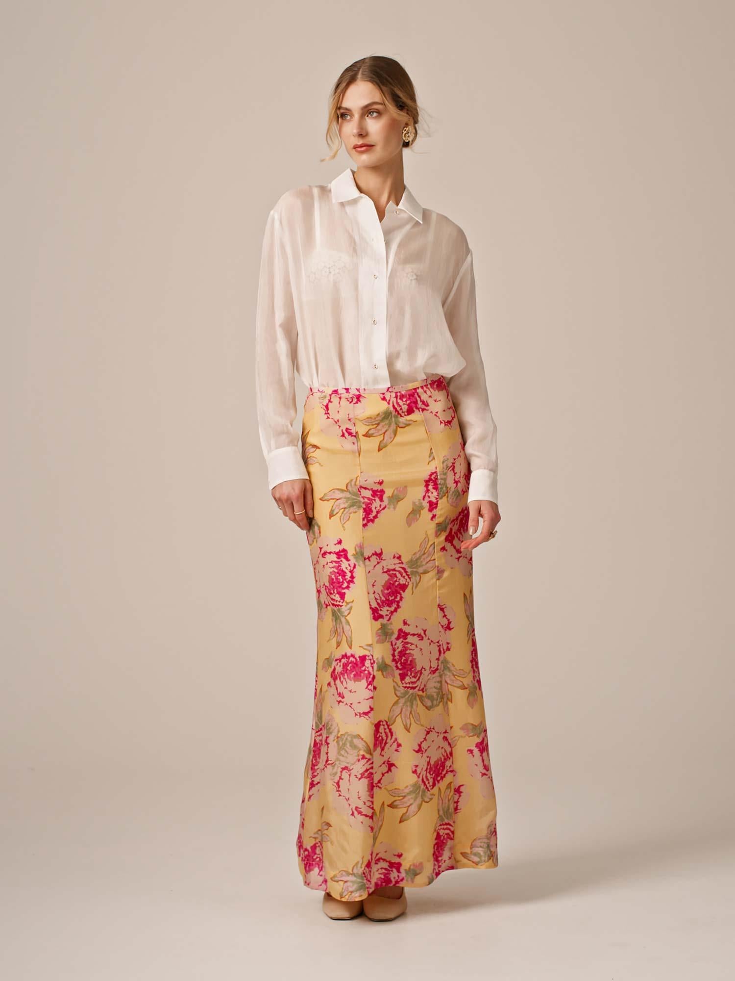 Cupro Skirt - Pink Rose