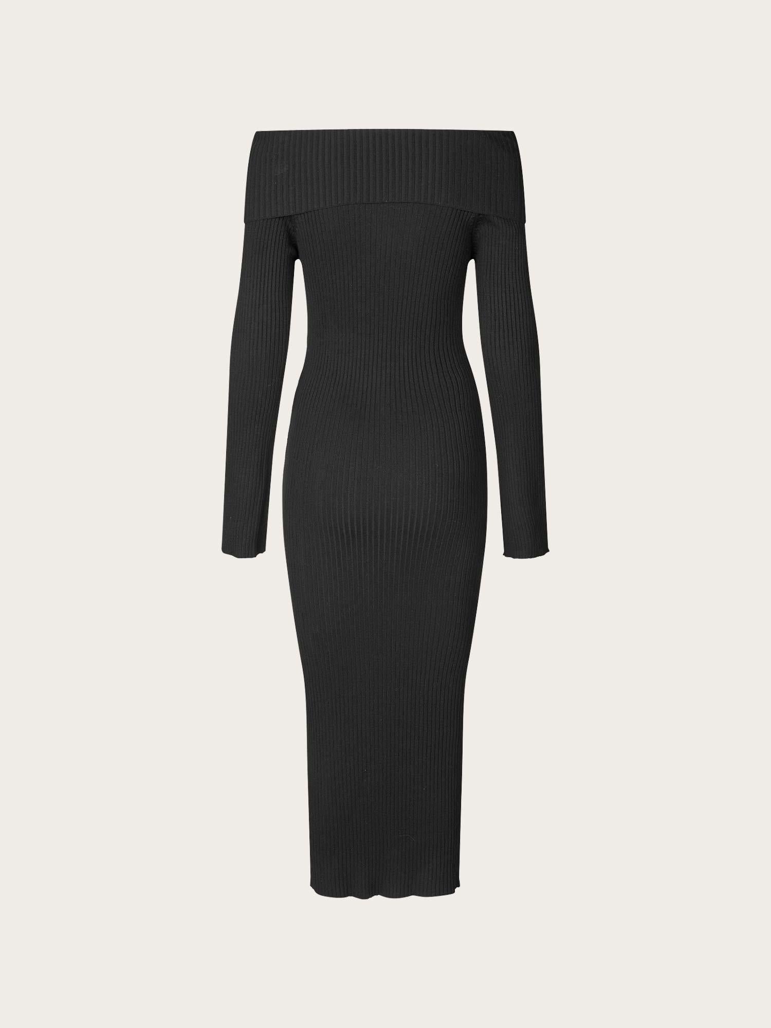 Entopo o-s ls Dress - Black