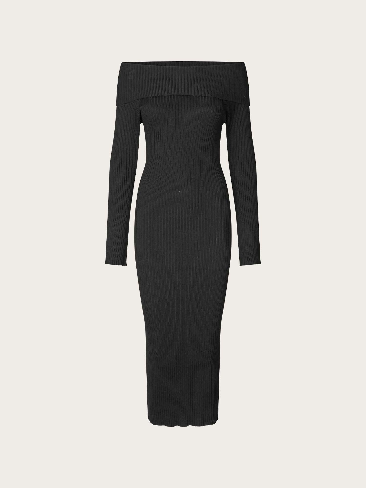 Entopo o-s ls Dress - Black