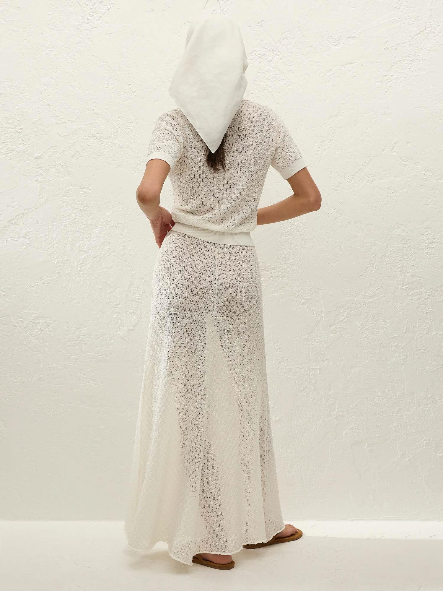 Lenna Skirt - Vintage White