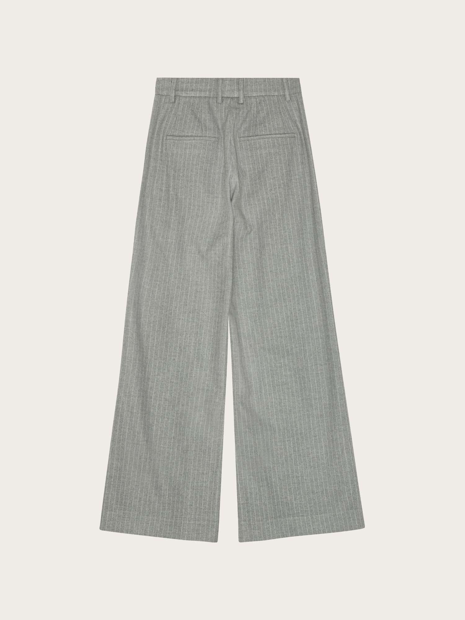 Wide Suiting Pant - Titanium Comb