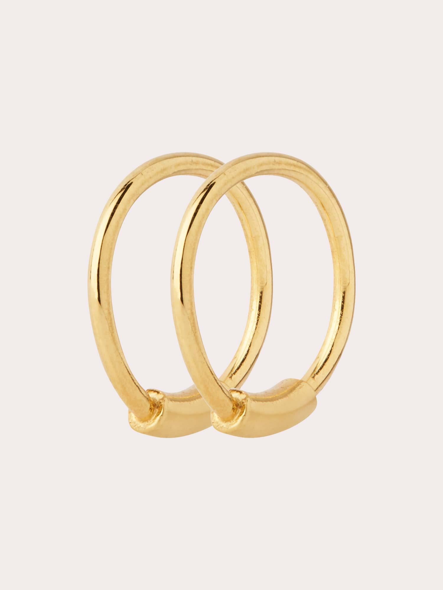 Basic 12mm Hoop - Gold