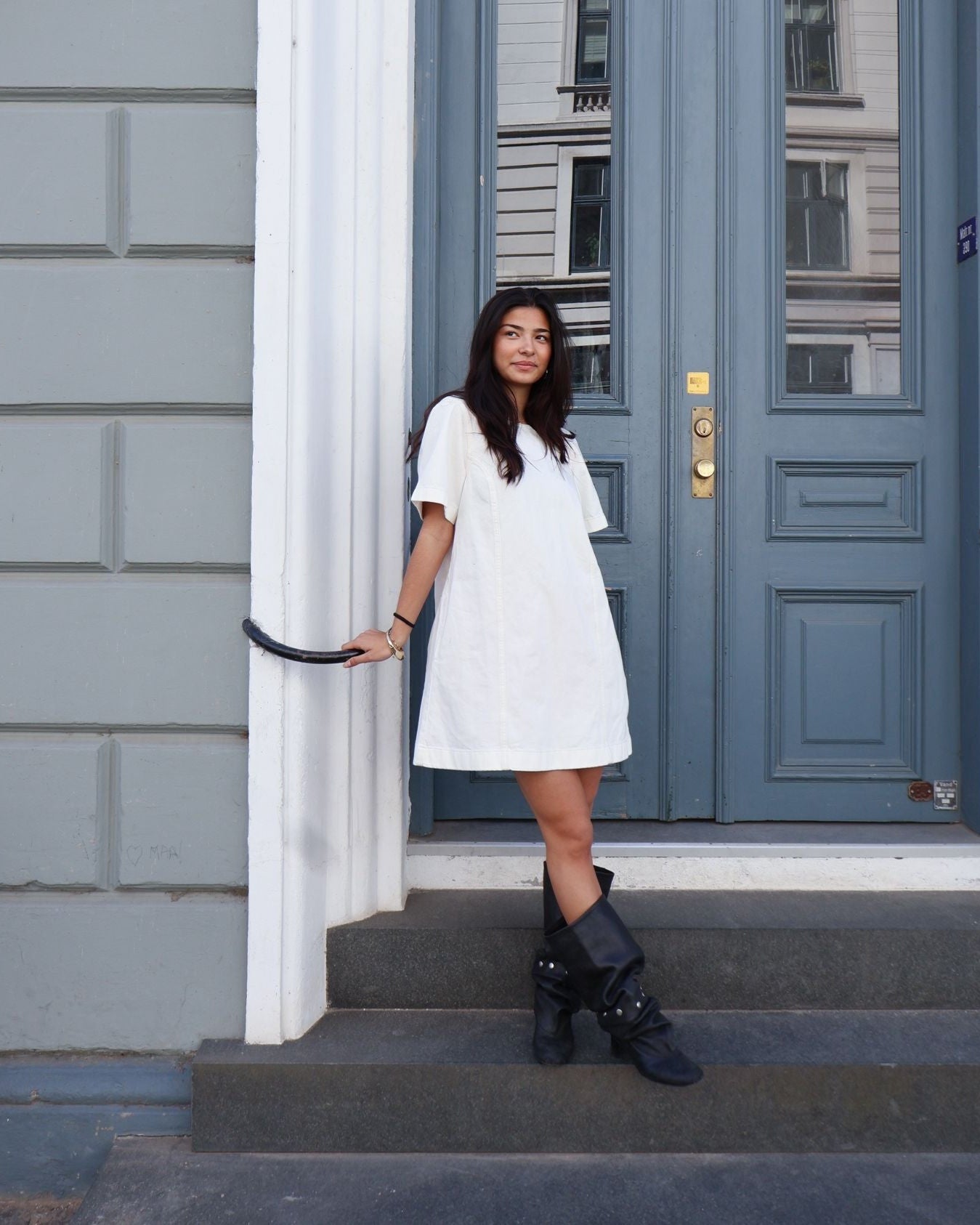 Enball SS Dress - Ecru