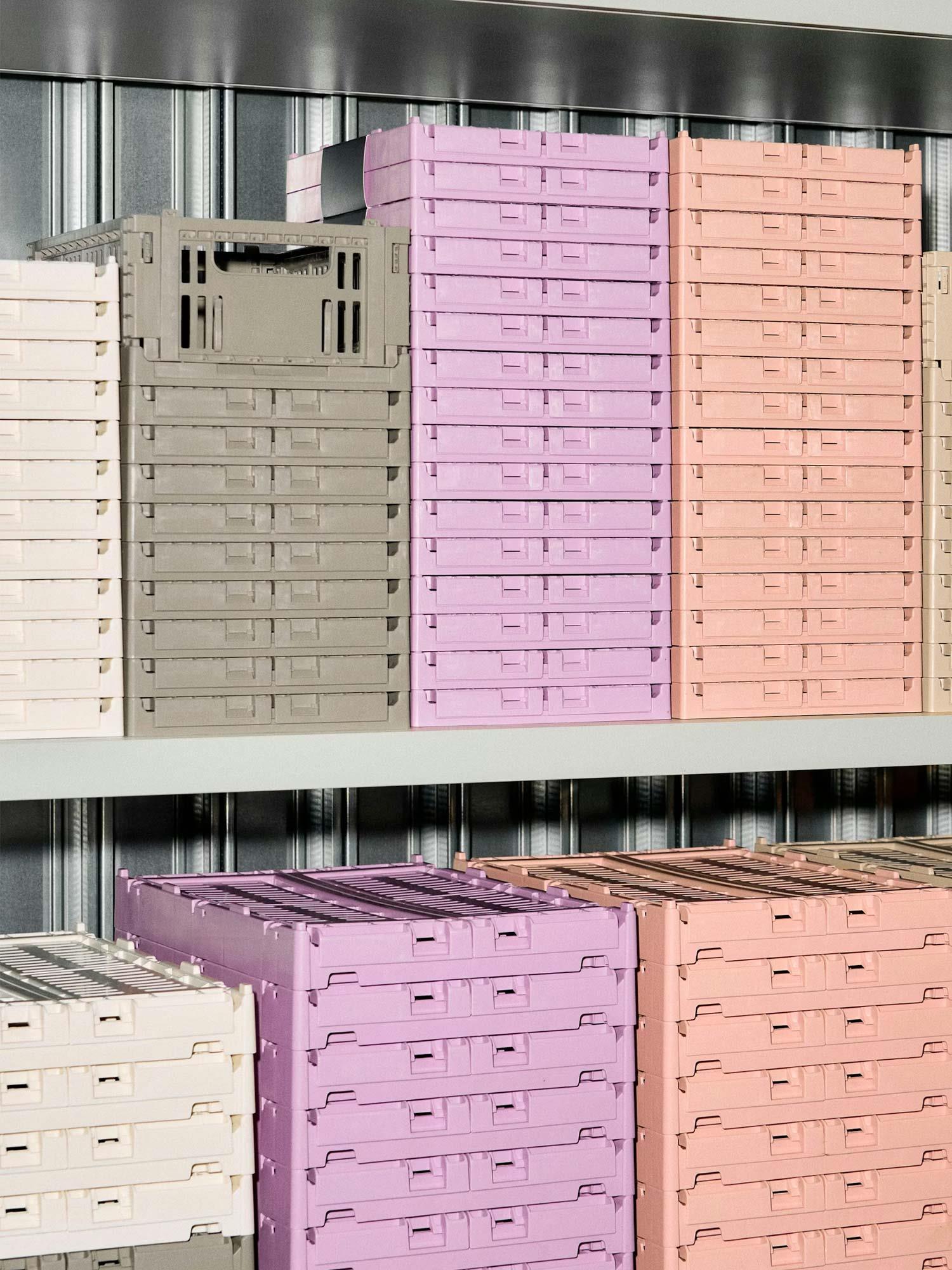 Hay Colour Crate Small - Warm Grey