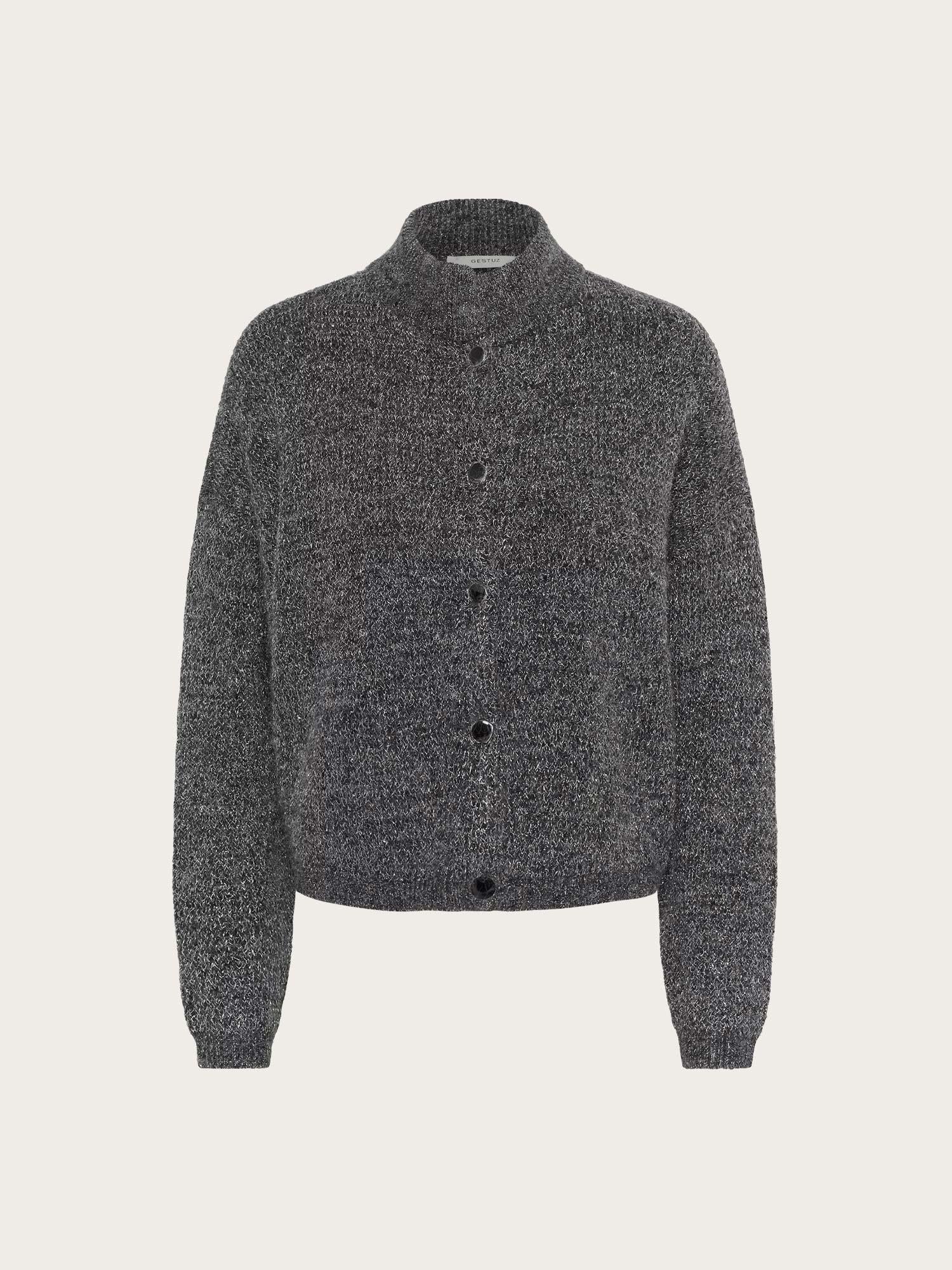 Alpha Shimmer Cardigan - Charcoal Melange