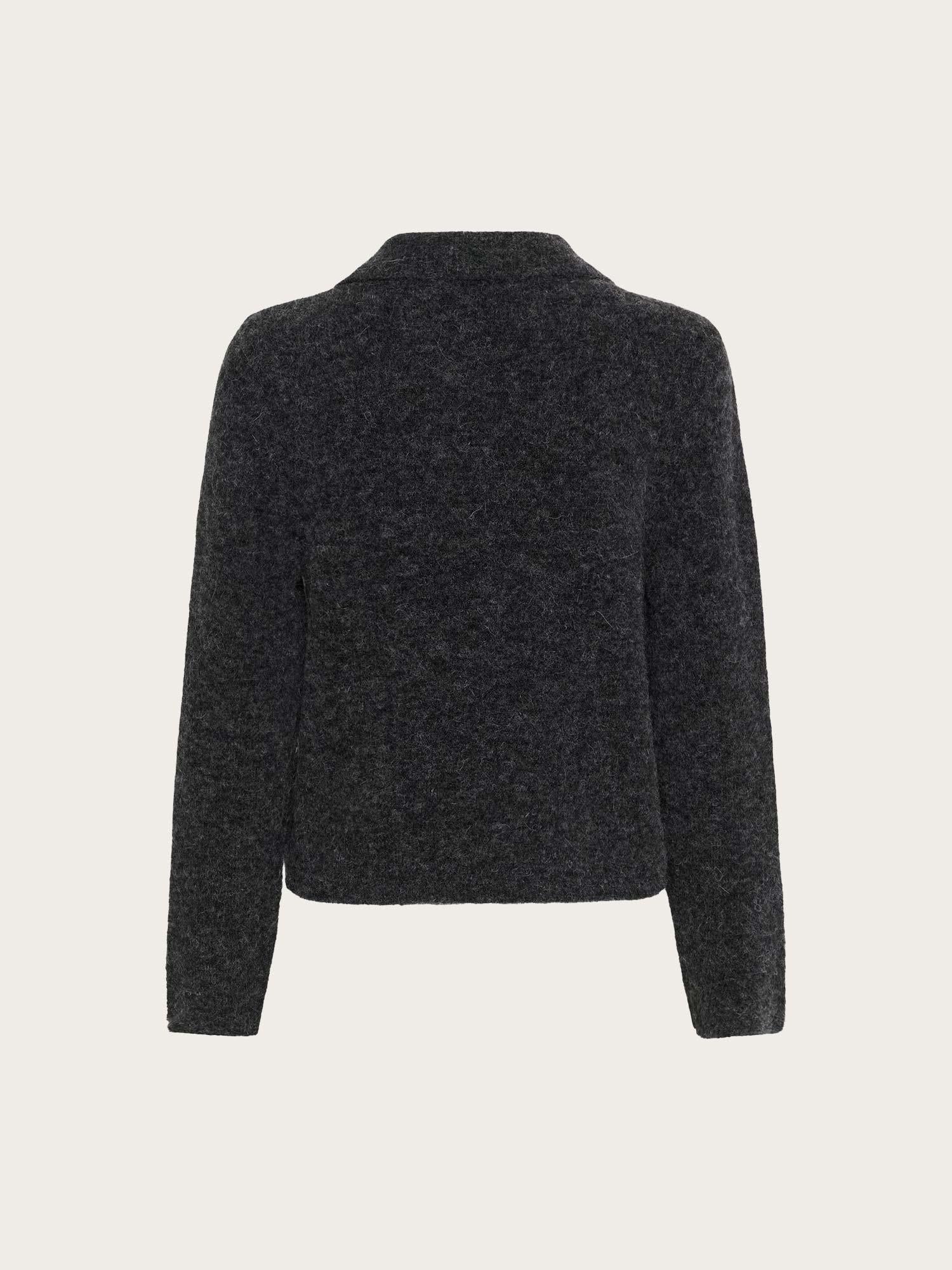 Alpha Polo Pullover - Charcoal Melange