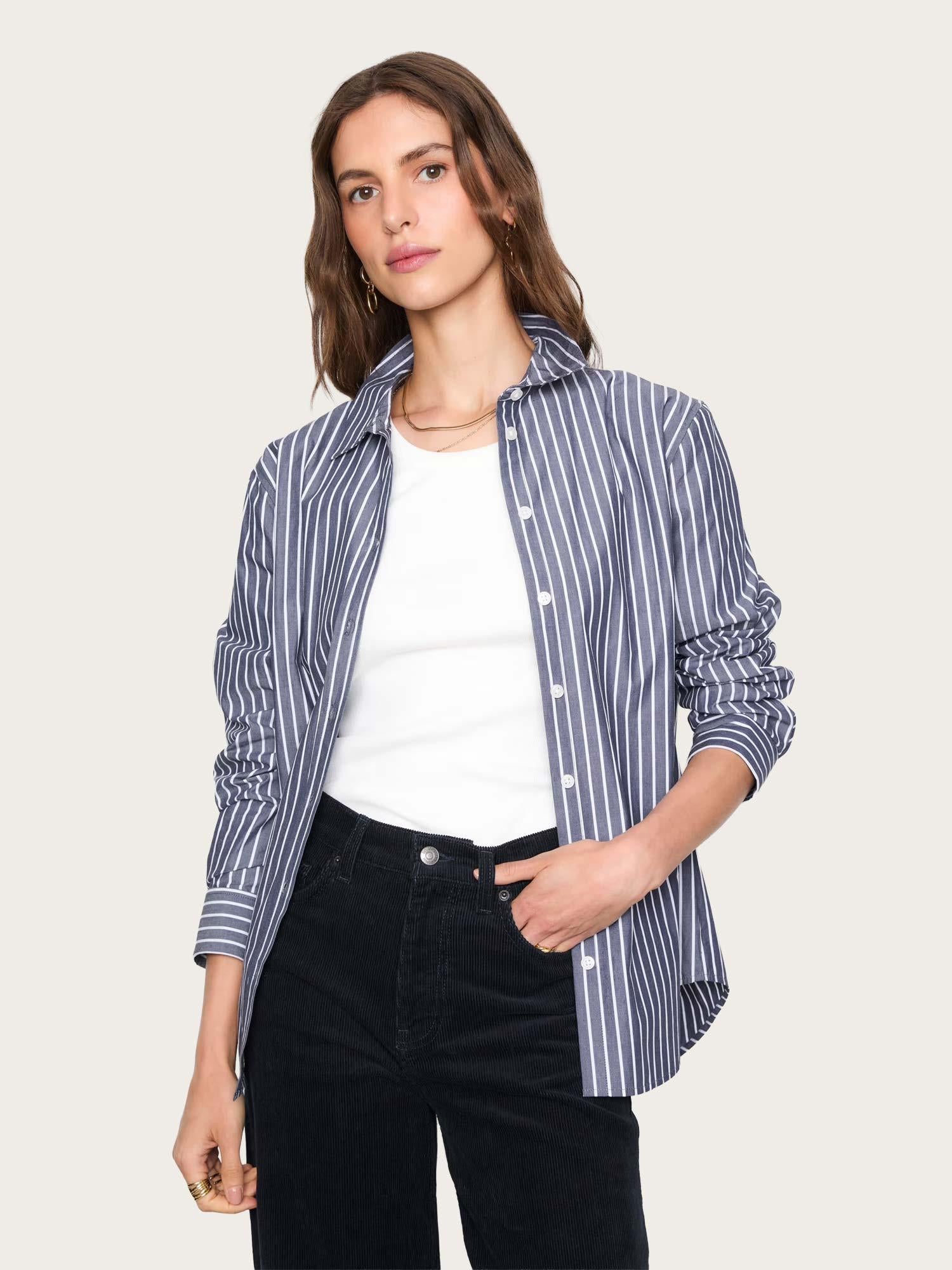 Fritilla Shirt - Navy Stripe