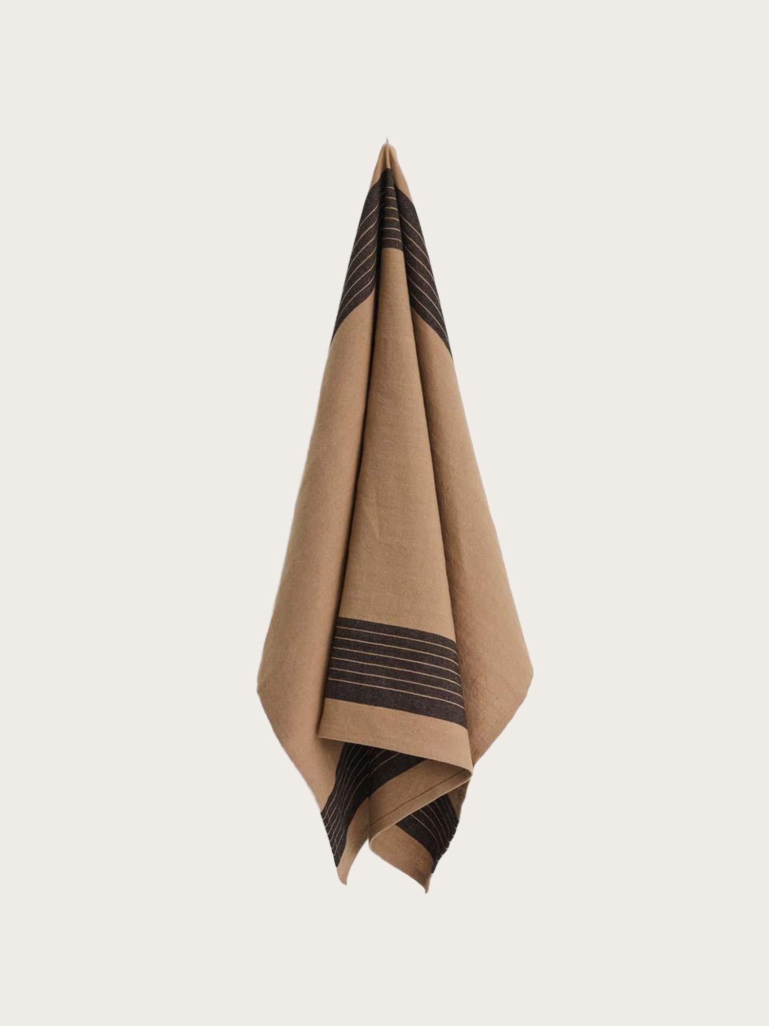 Linear Tea Towel - Mocca