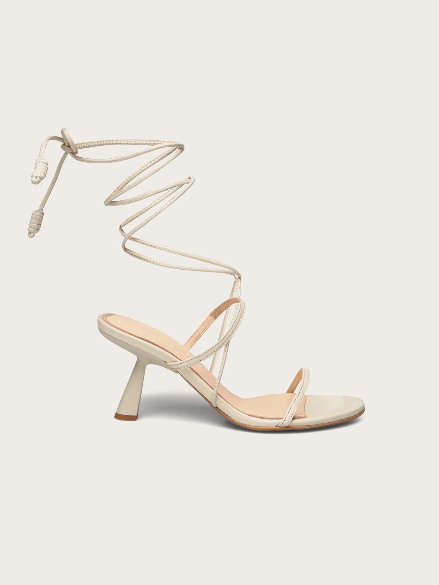 Kendra Leather Sandals - Cream