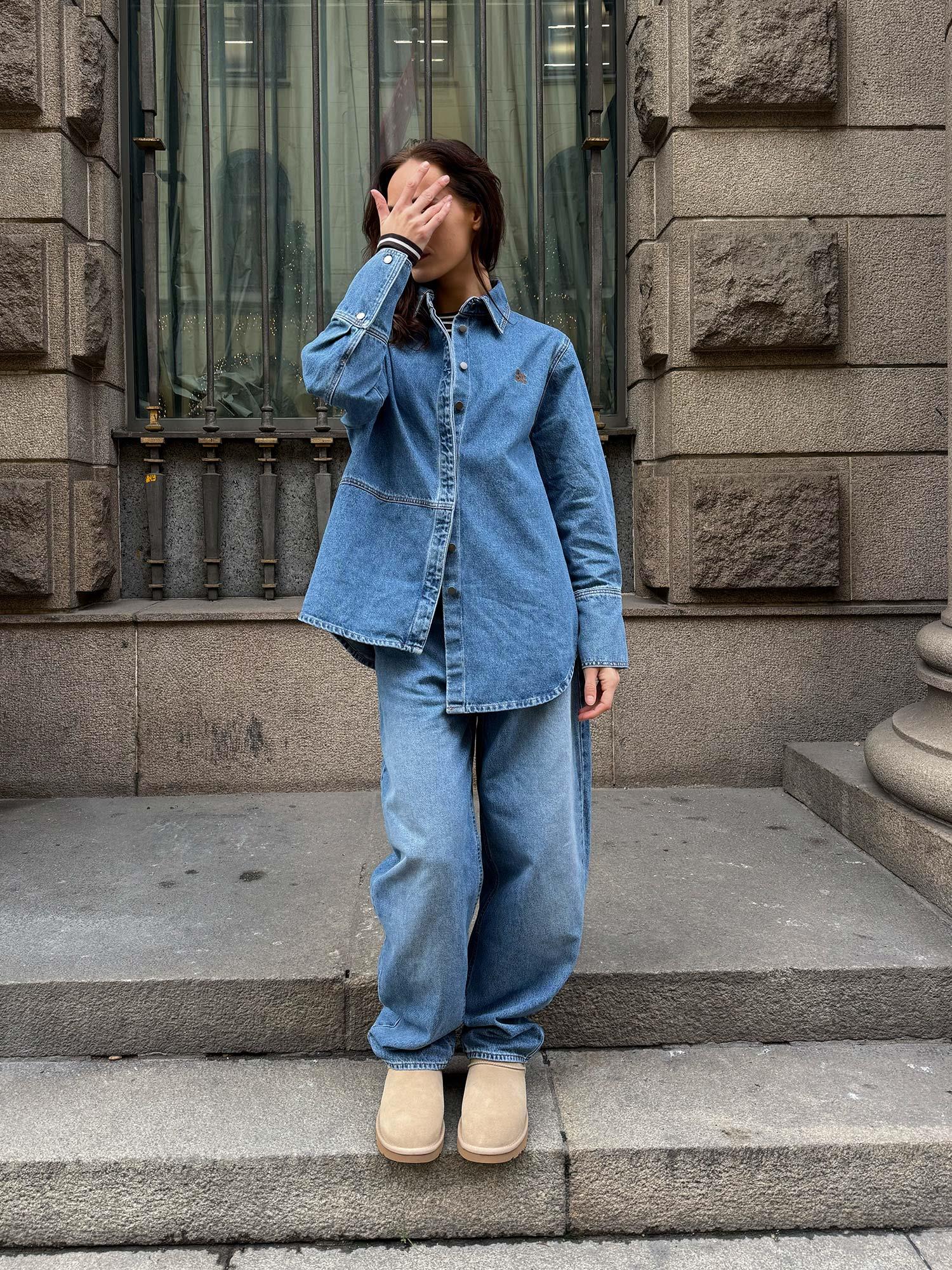 Reign Denim Overshirt - M. Blue