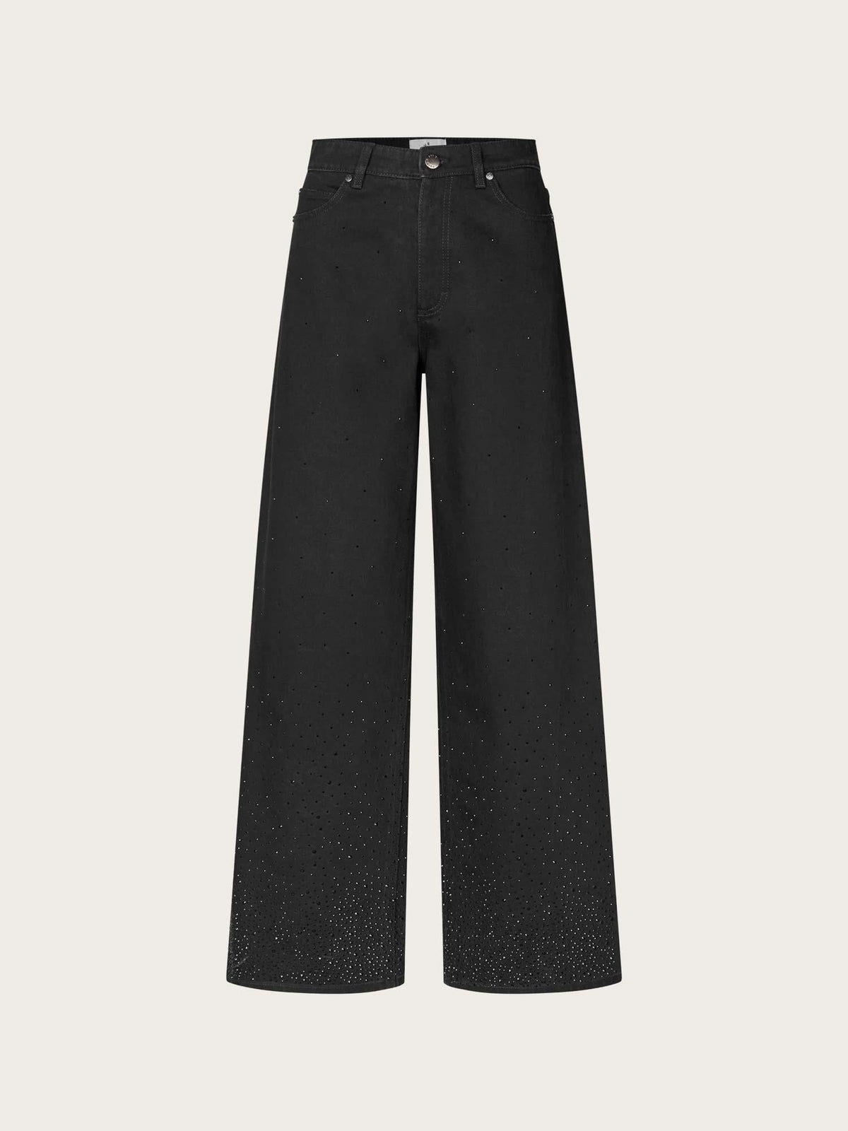 AbbyFV 768 Long - Black Rhinestone