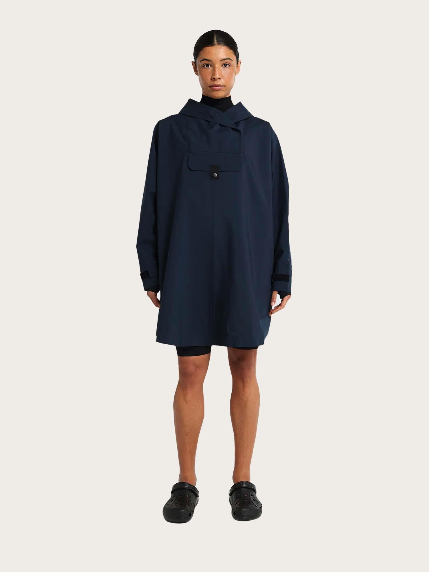 Bergen Poncho - Dark Navy