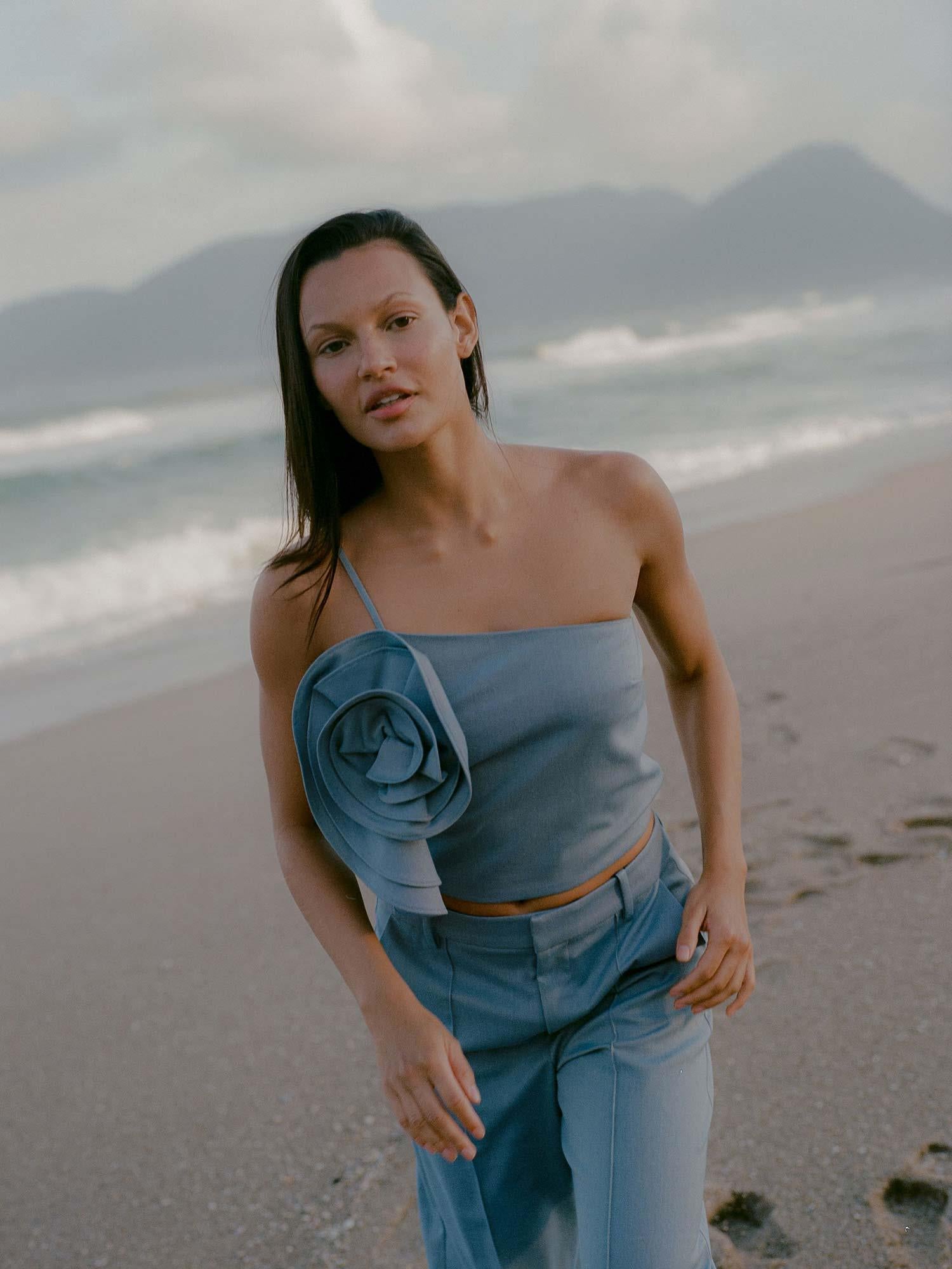 Wendi Top - Dusty Blue