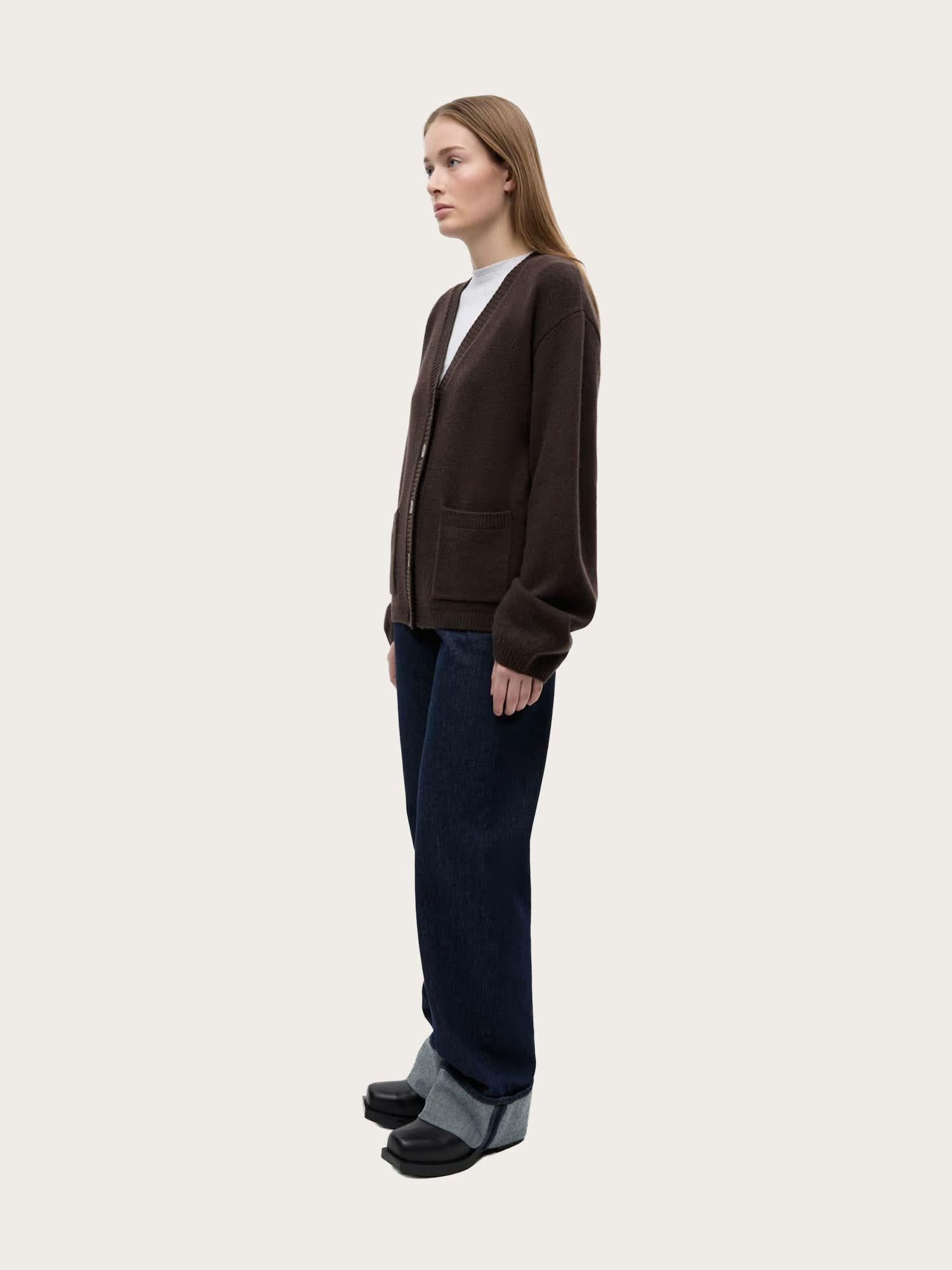 Enelise ls Cardigan - Chocolate Torte