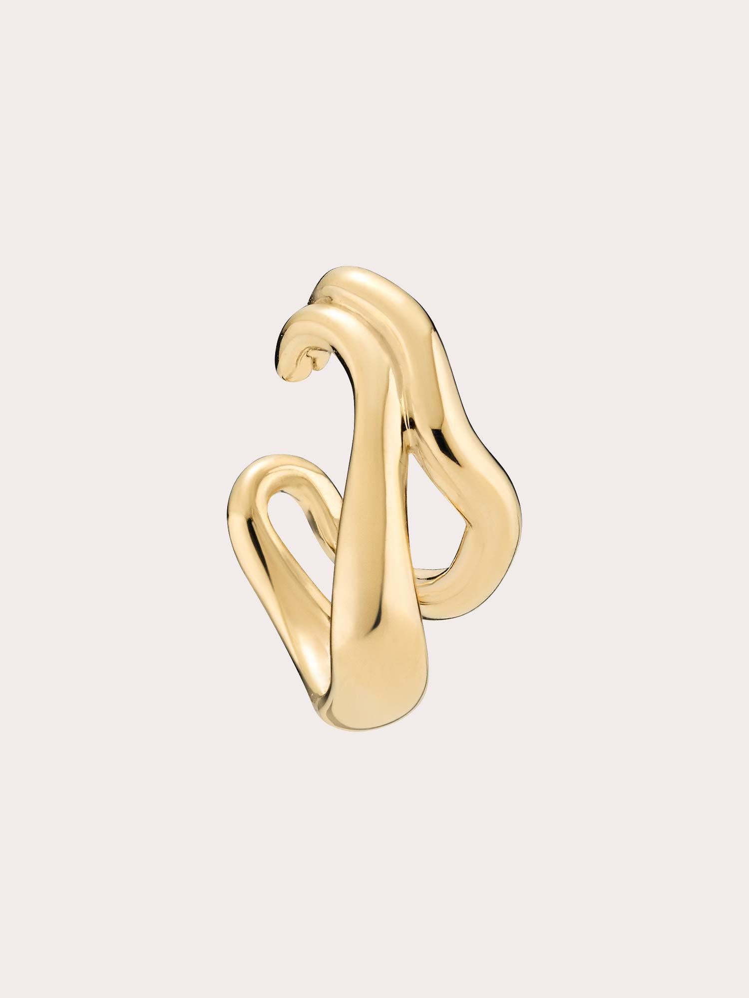 River Ear Cuff - Gold