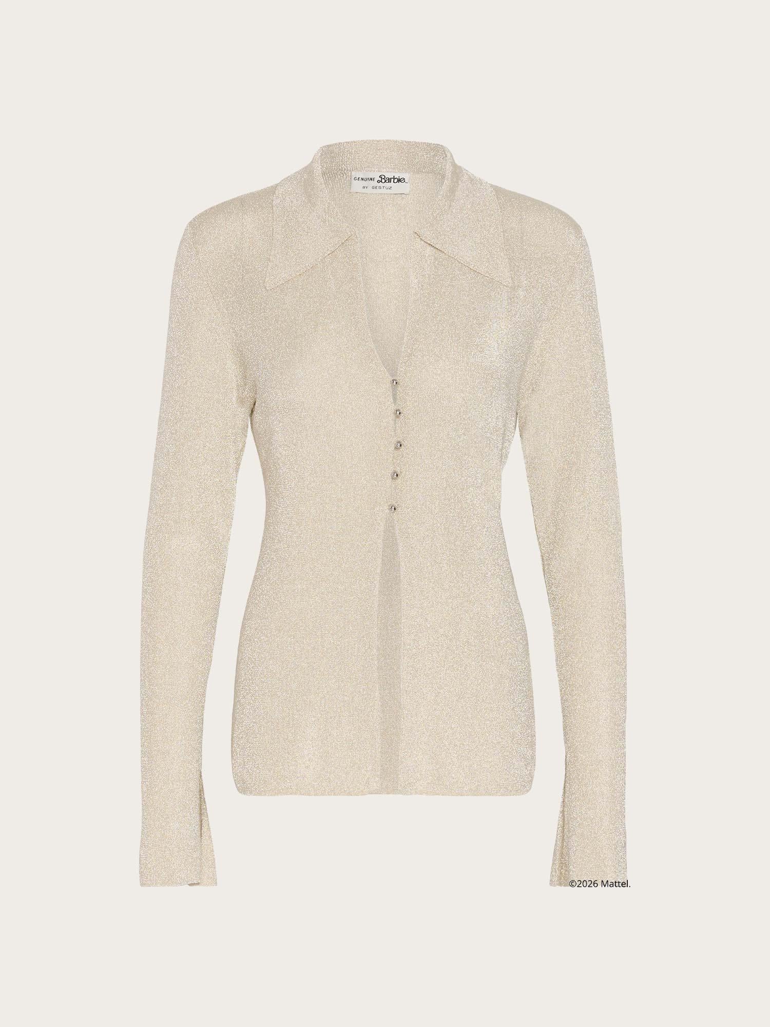 Barbie X Gestuz Gruth Shirt - Champagne Silver