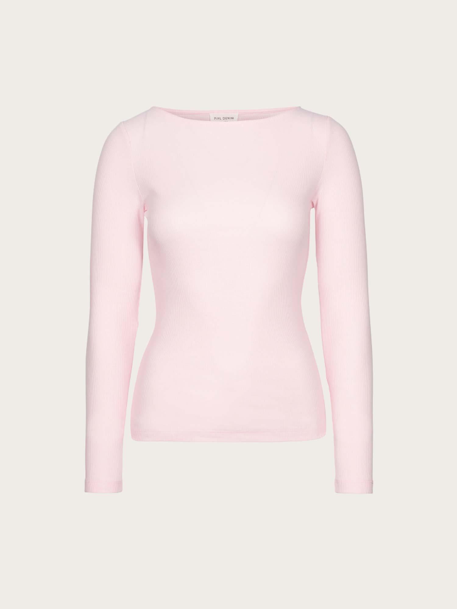 Petronella Rib Boatneck - Light Pink