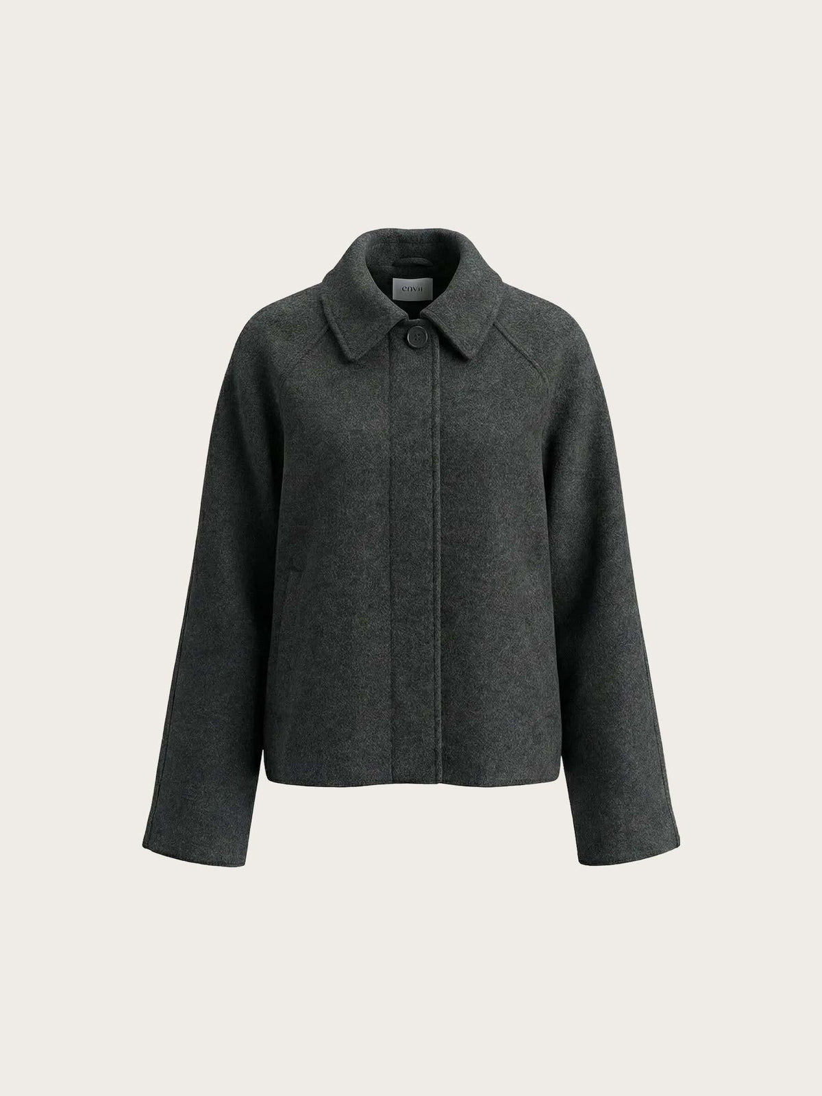 Enseneca Short Wool Jacket - Black Mel