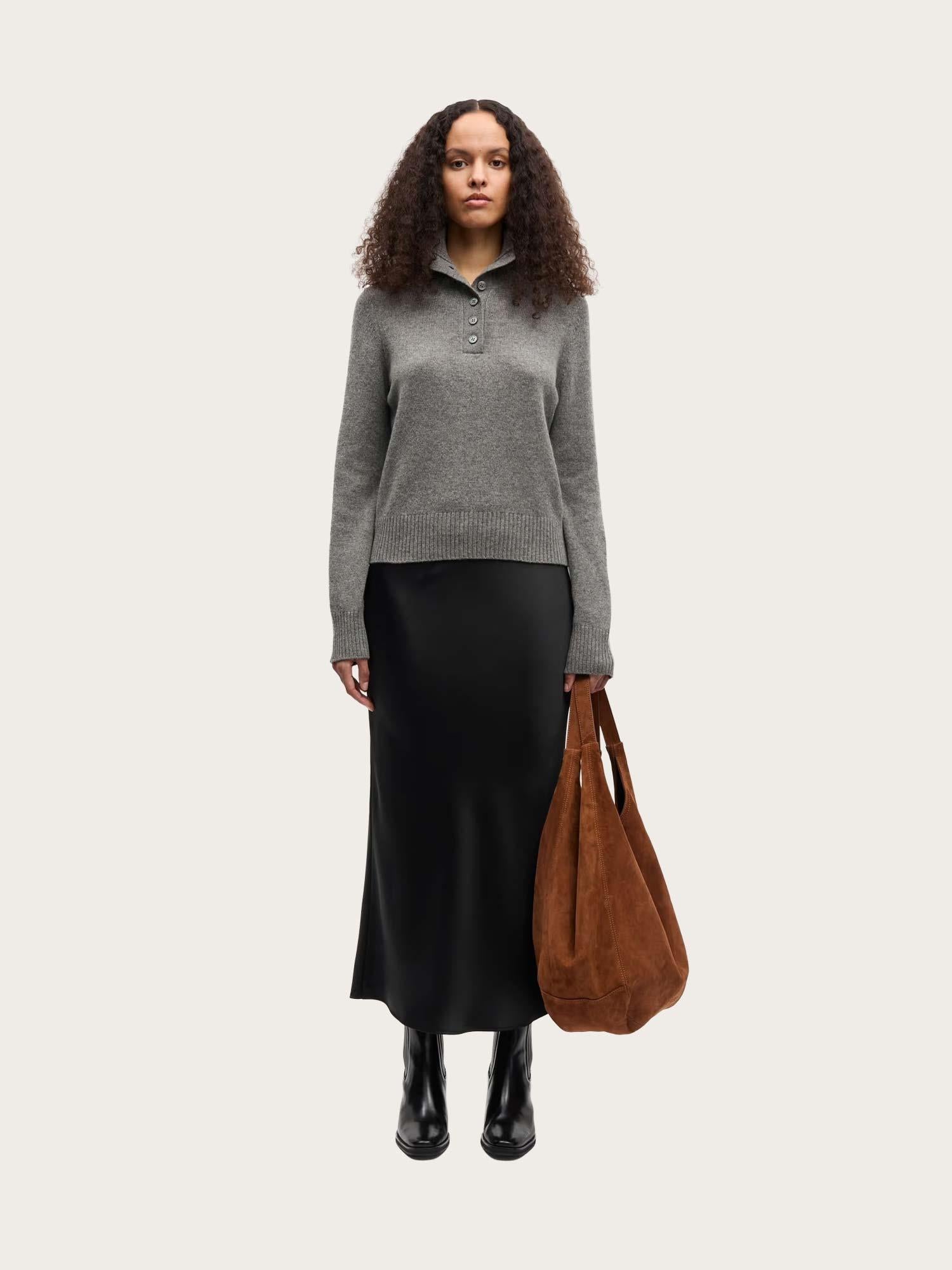 Saelif Turtleneck - Dark Grey Melange