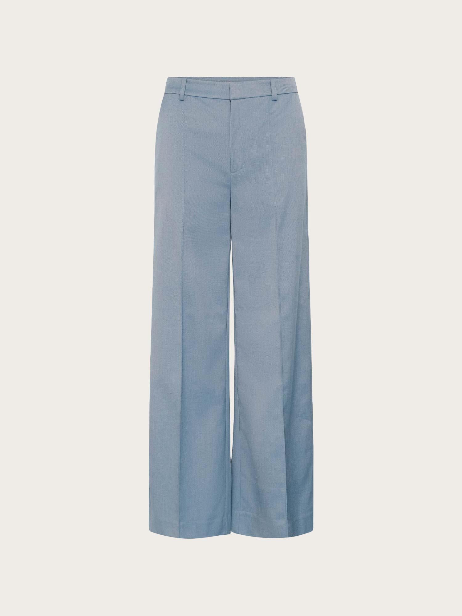 Wendi HW Pants - Dusty Blue