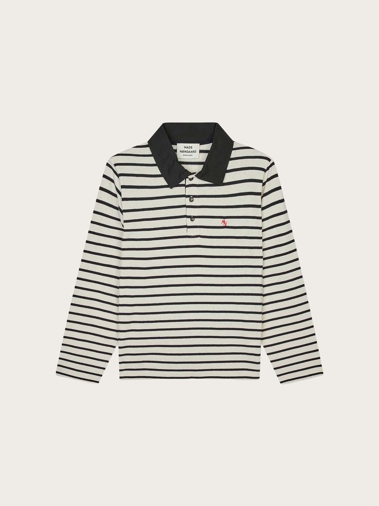 Pablo Jessie Polo Tee LS - Vanilla Ice/Black