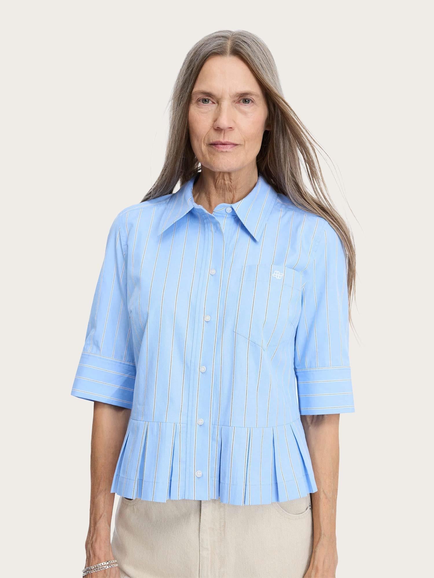 Nuria Blouse - Stripe Blue