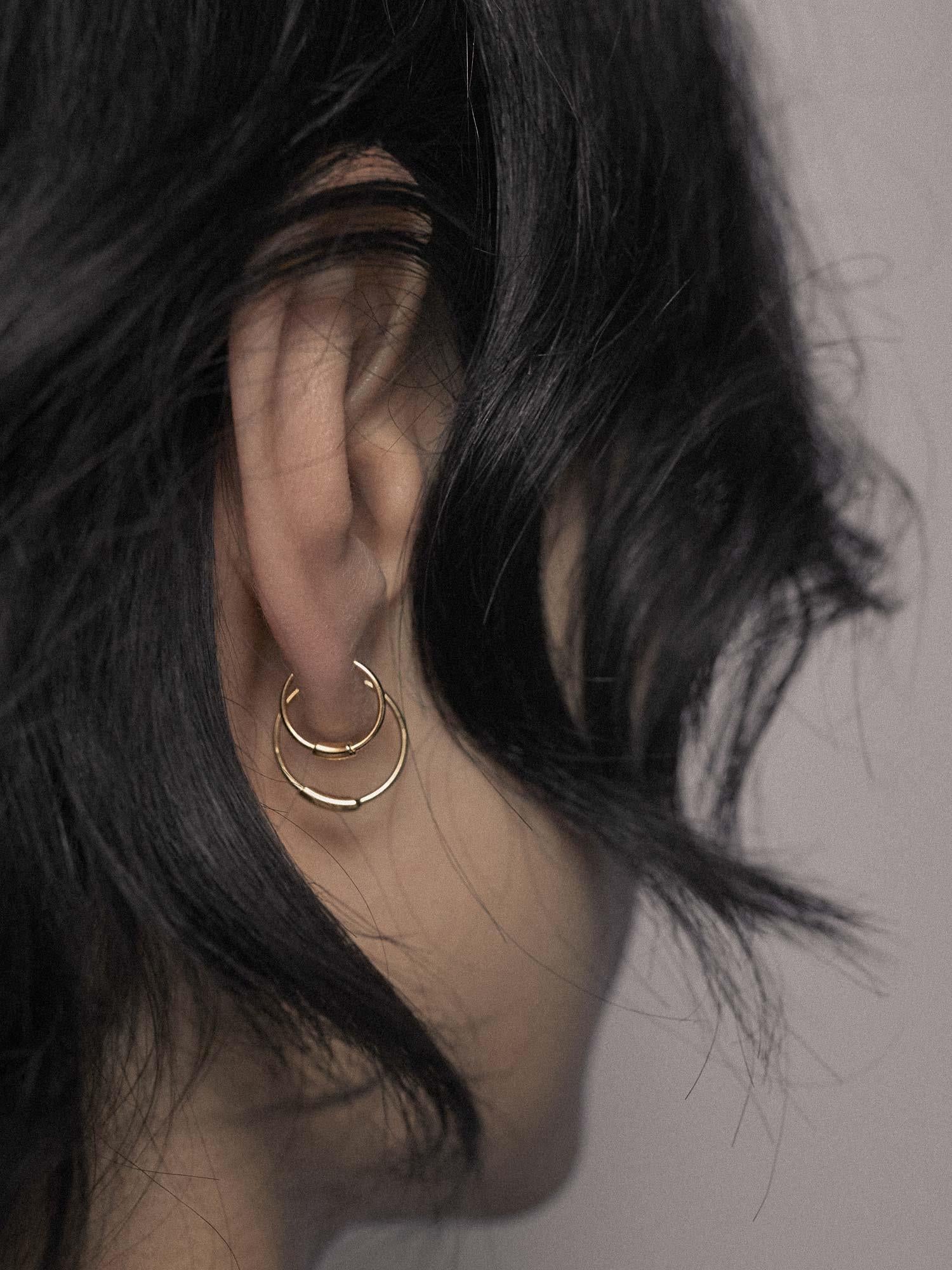 Basic 12mm Hoop - Gold