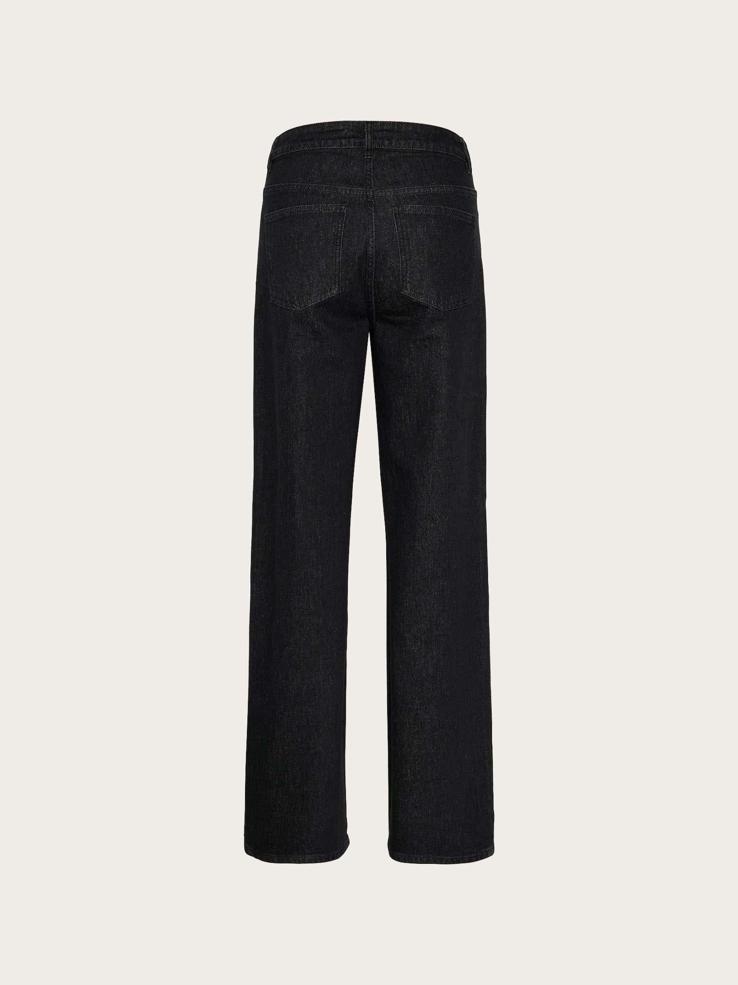 Zorah MW Jeans - Dark Black Wash