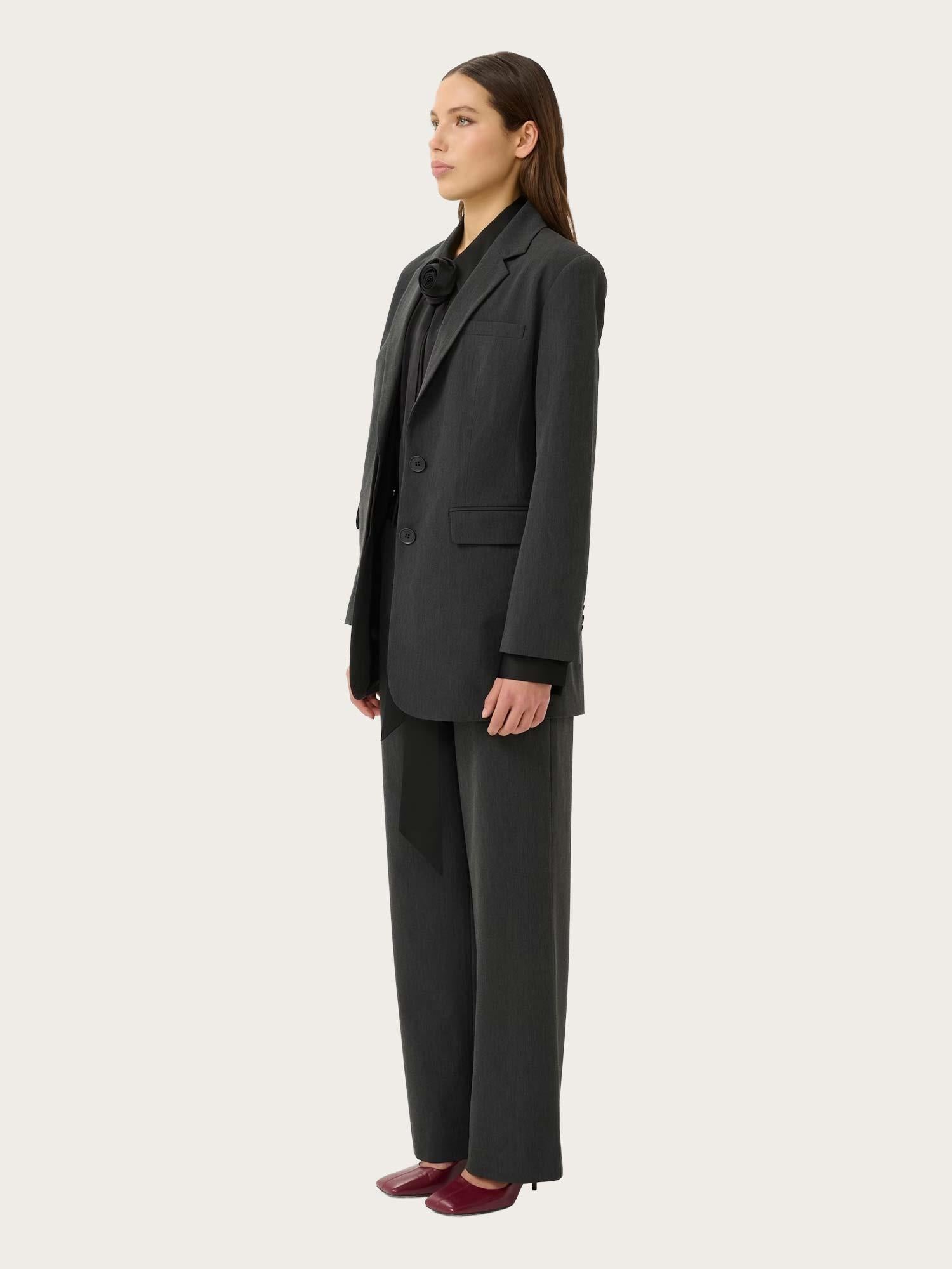 Erle MW Pants - Dark Grey Melange