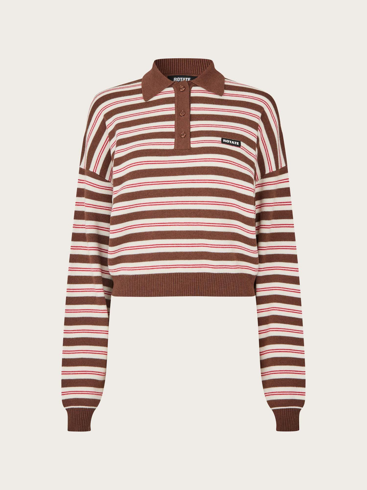 Slinky Knit Polo - Shaved Chocolate