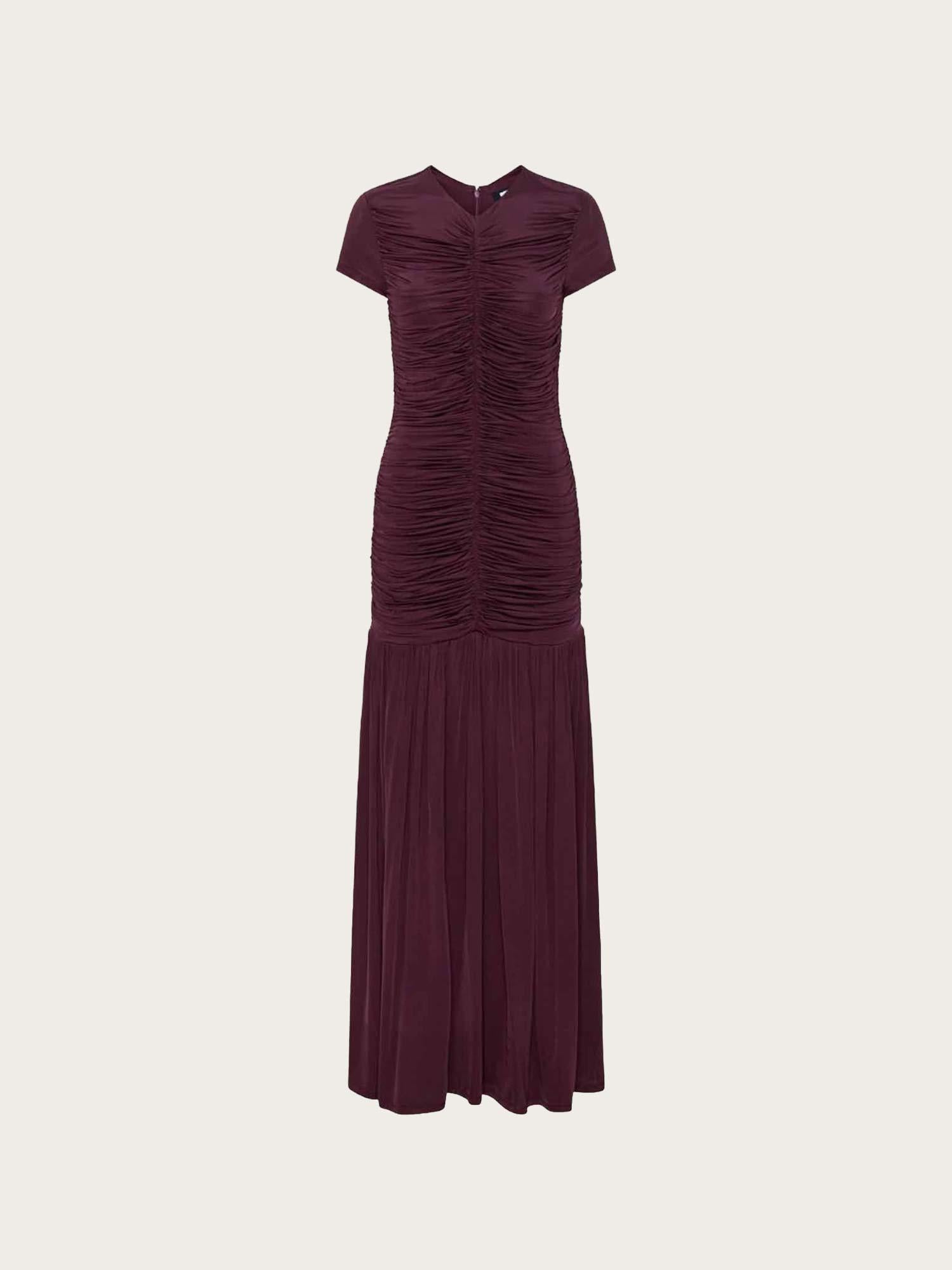 Gathered Maxi Dress - Winetasting