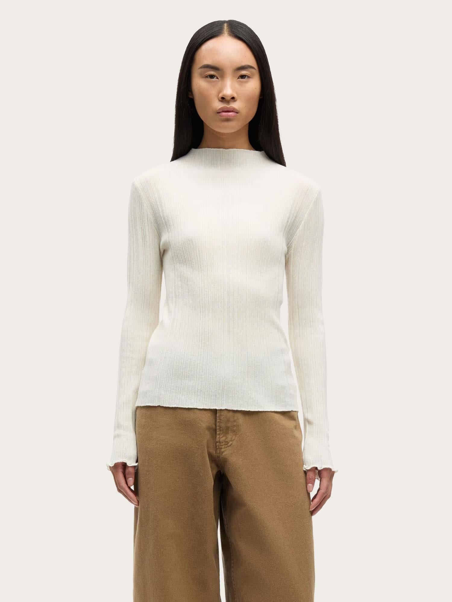 Sajose Turtleneck - Clear Cream