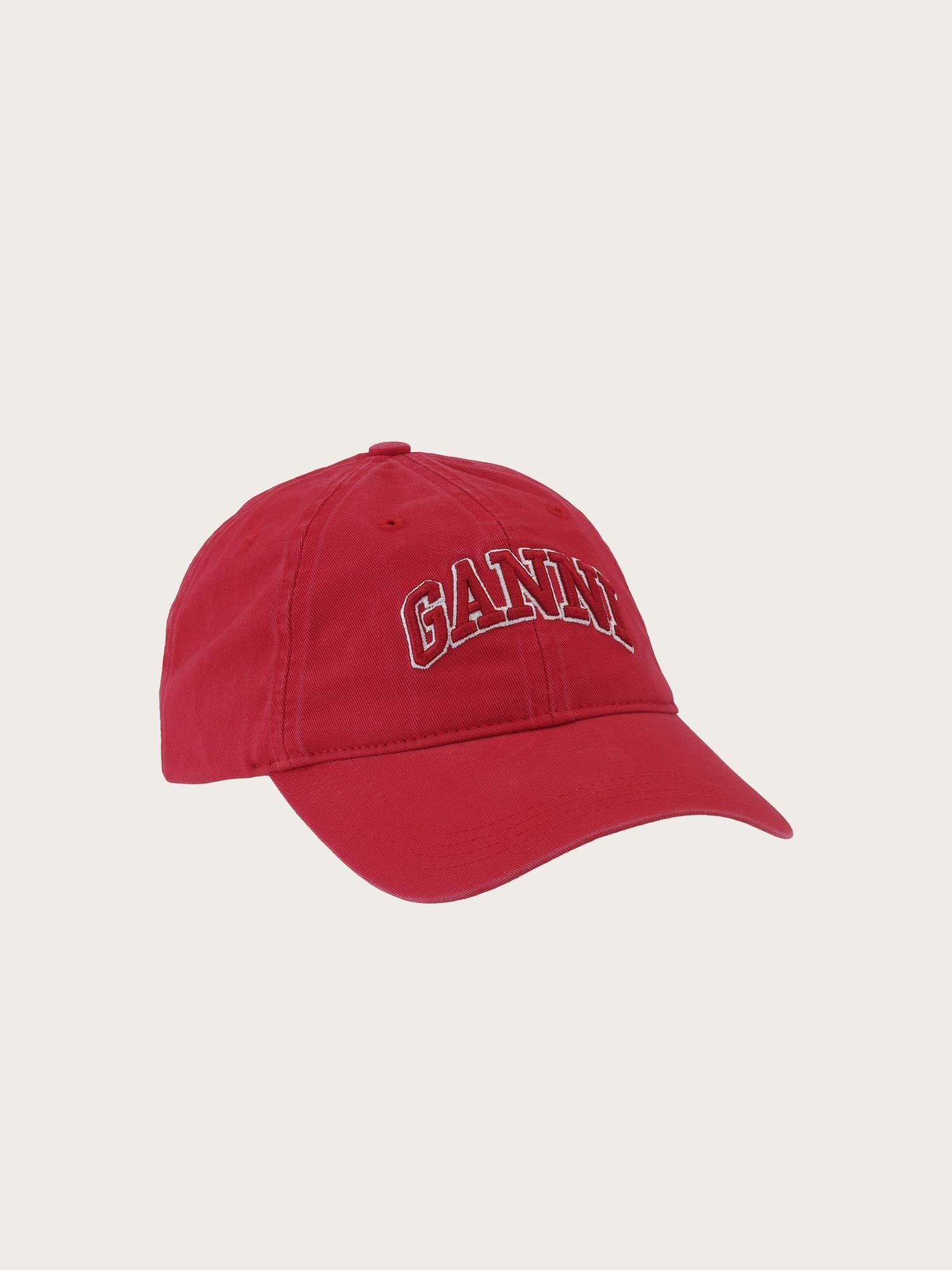 A6903 Washed Cotton Canvas Cap Emb - Fiery Red