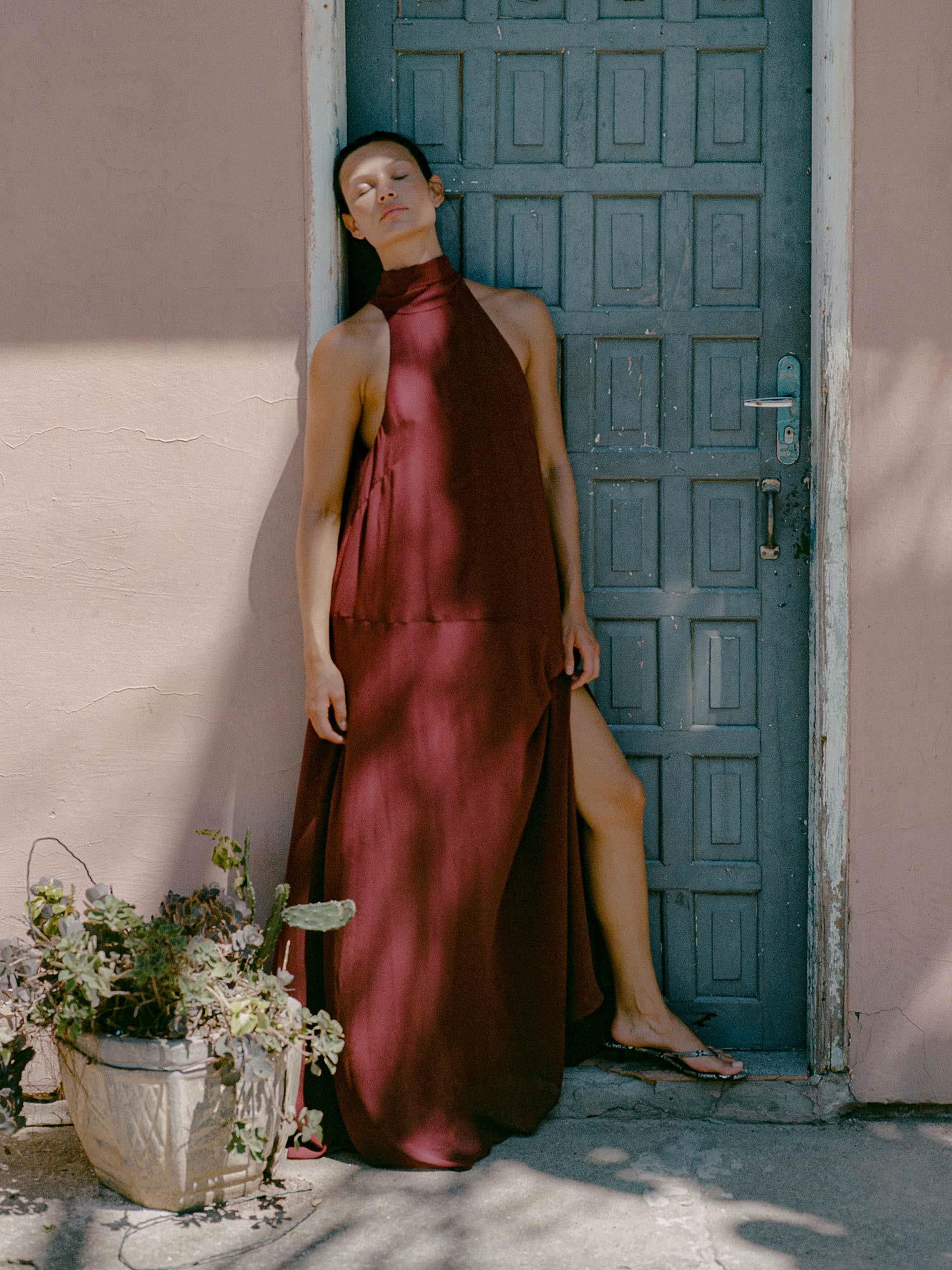 Dorah Dress - Cabernet