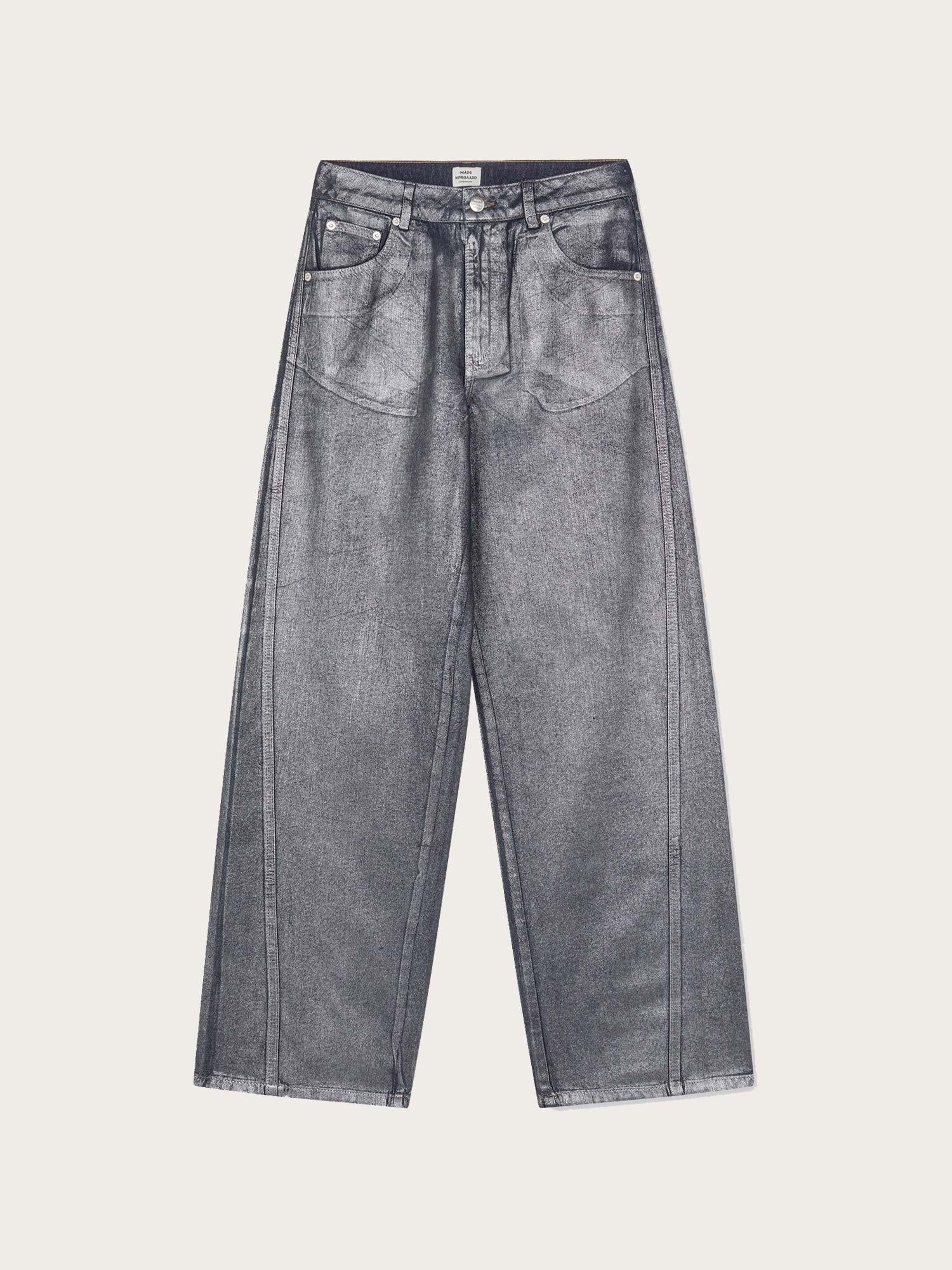 Metallic Denim Christgel Jeans - Vintage Blue/Gun Metal