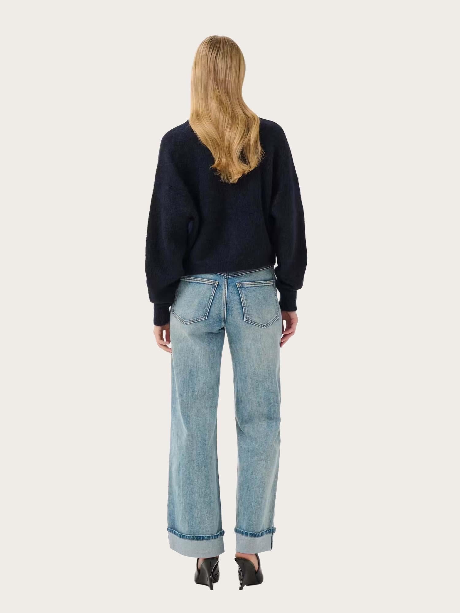 Debbie V Gardigan - Navy Melange