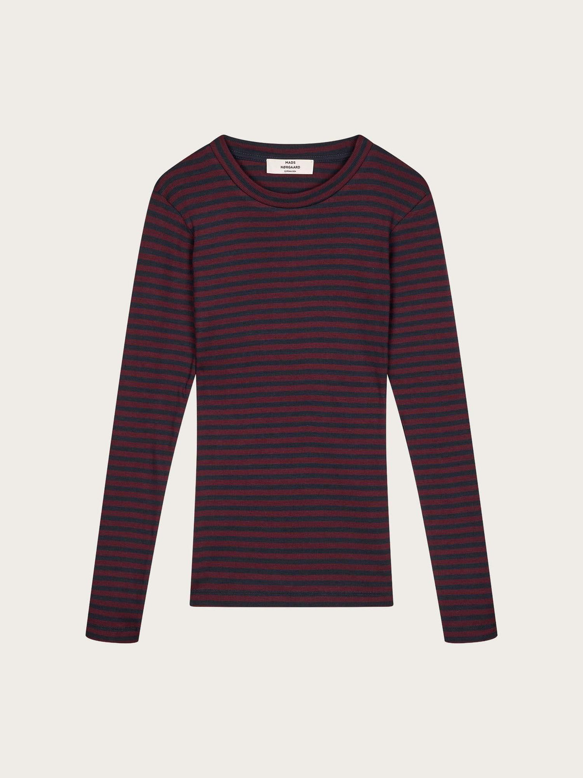 2X2 Cotton Stripe Tuba Tee LS - Sky Captain/Winetasting