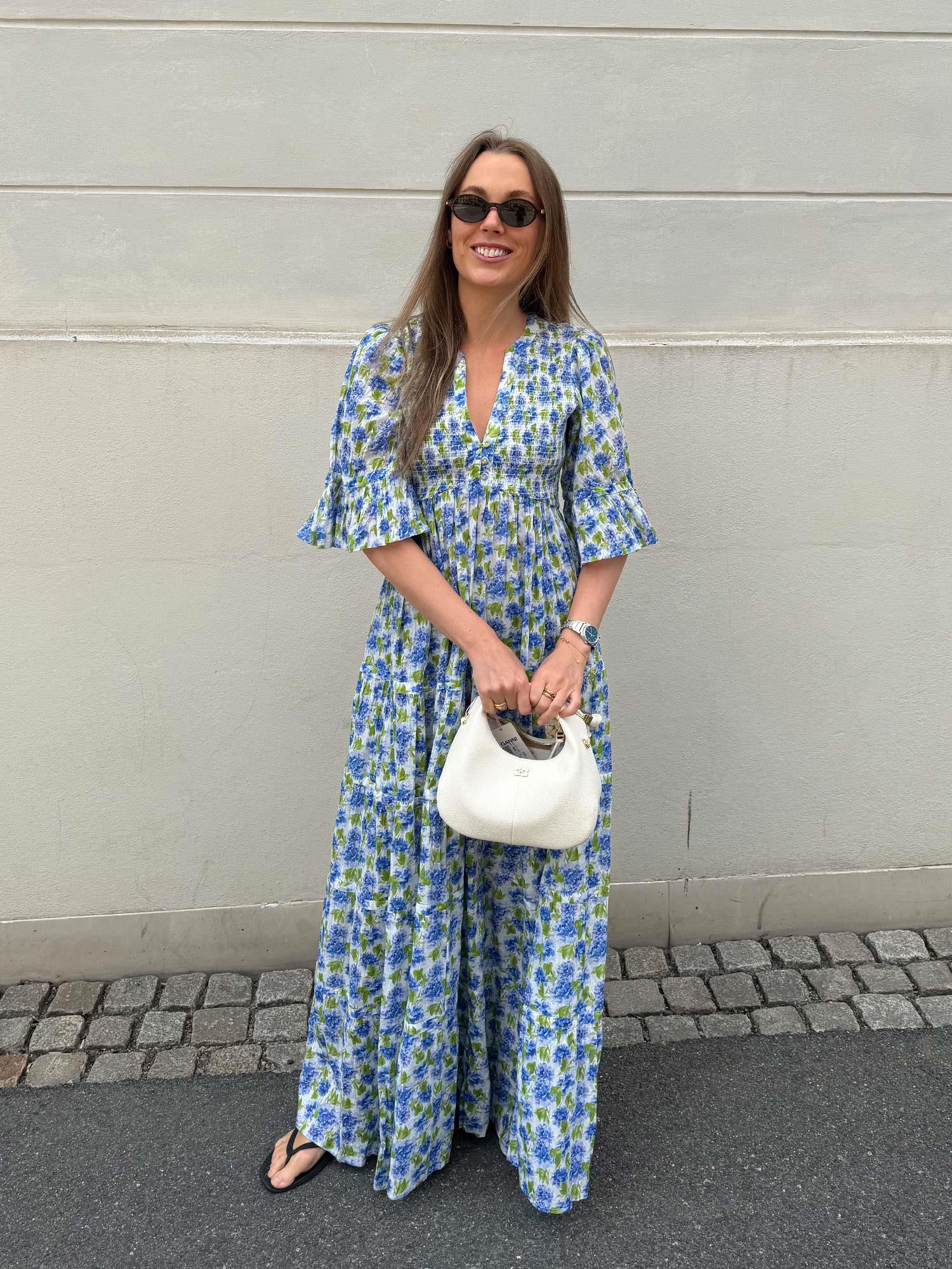Twisted Maxi Dress - Peonies