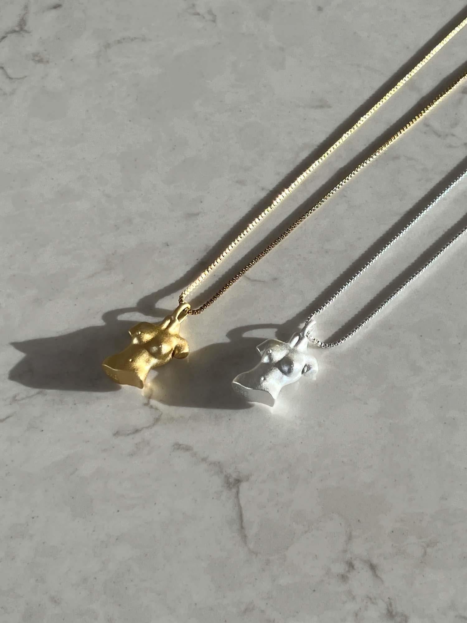 Figure Necklace - Silver