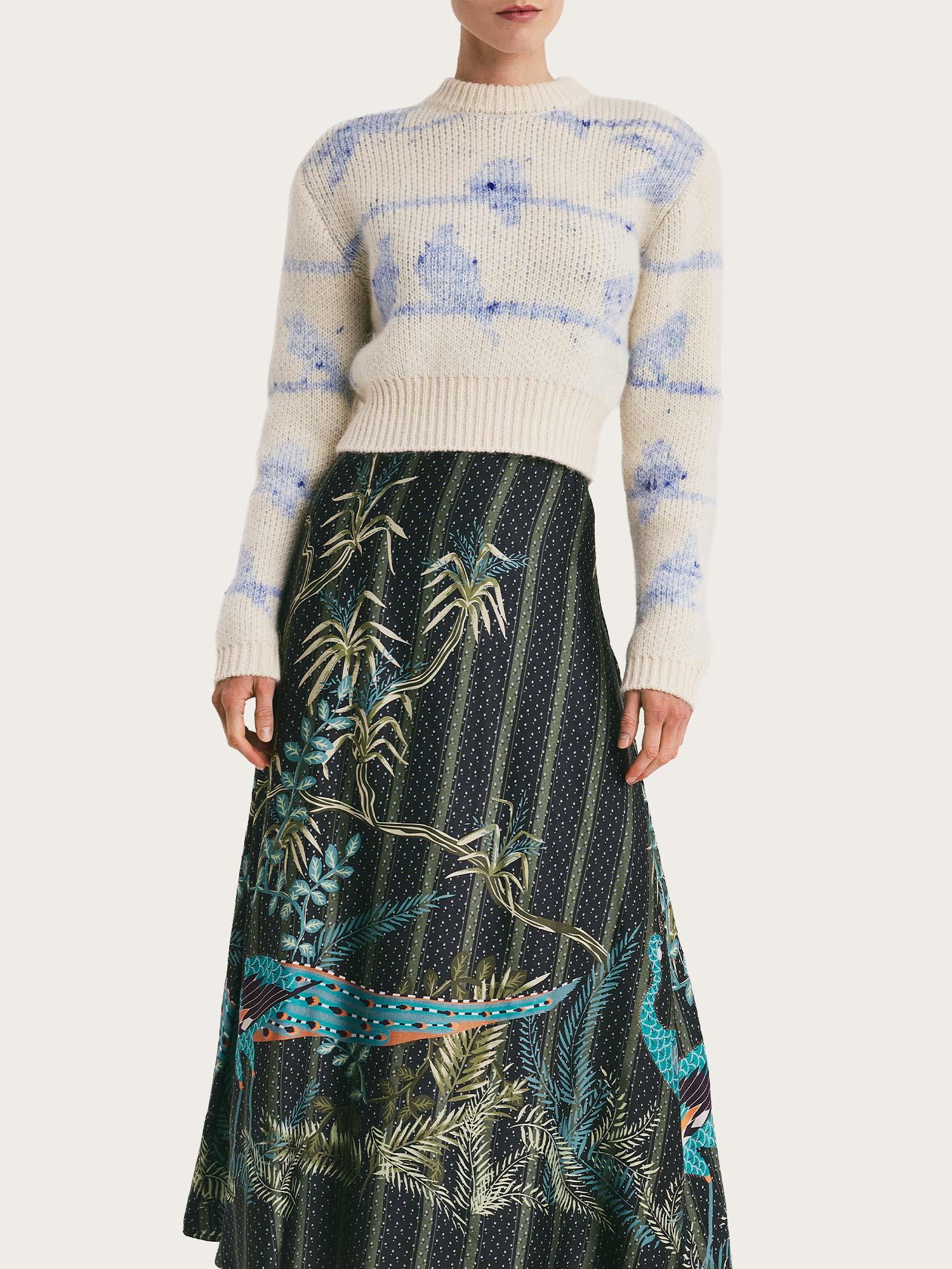 Jacquard Knit Sweater -
