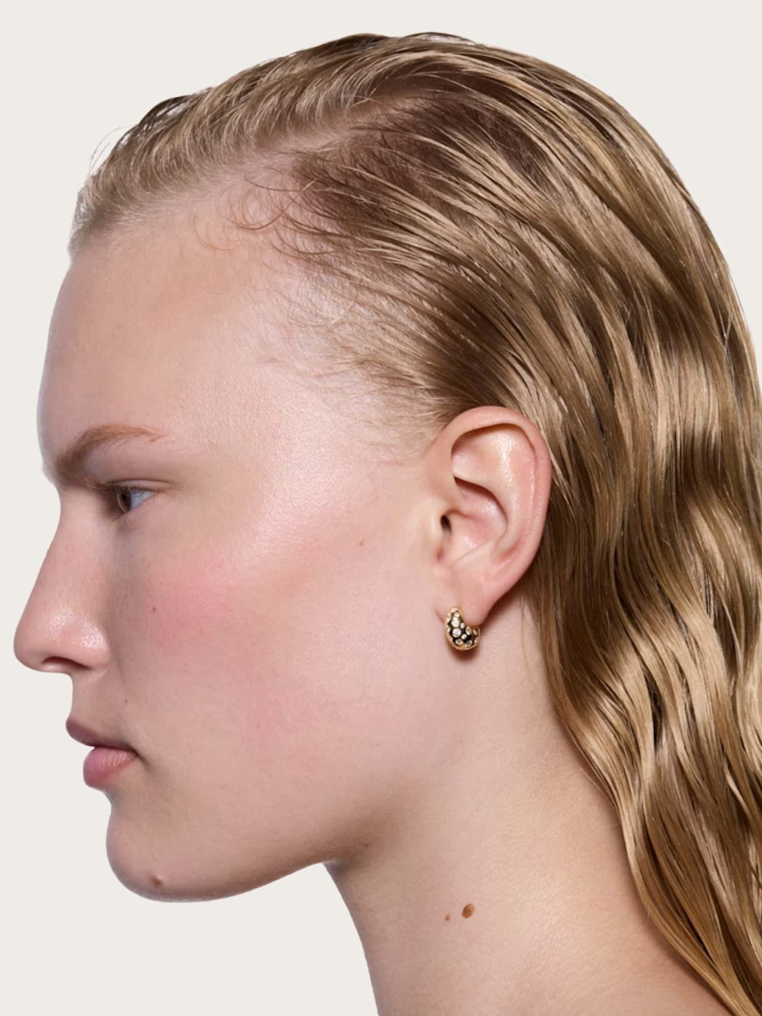Tryvann Popcorn Earring - Gold